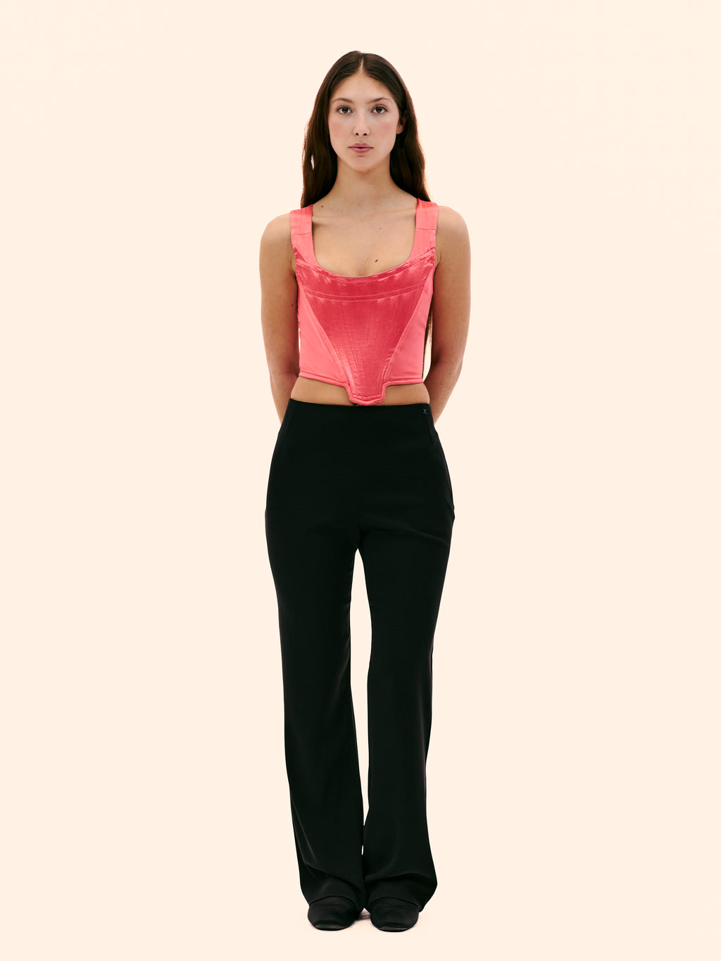 VIVIENNE WESTWOOD PINK SILK CORSET