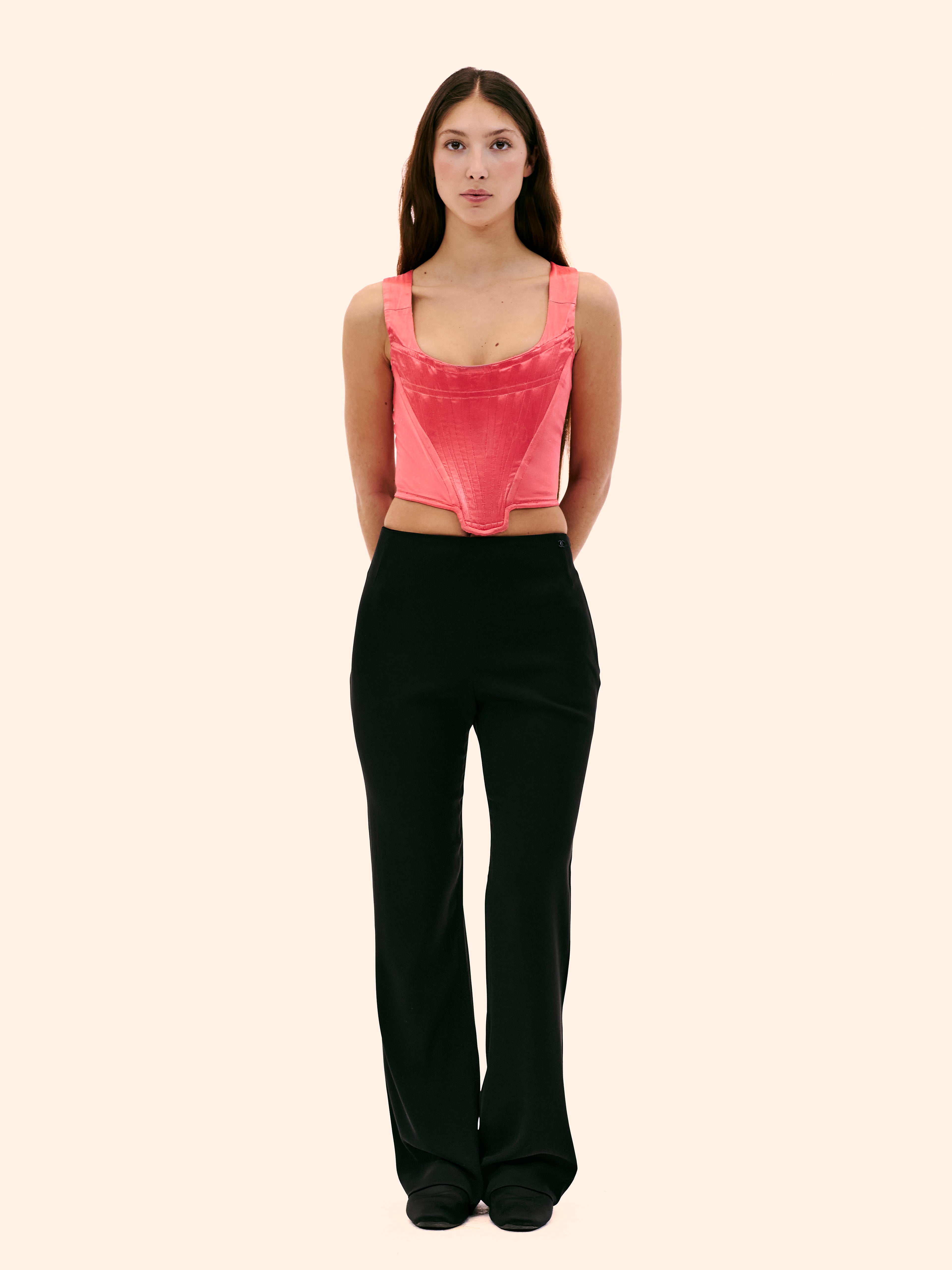 VIVIENNE WESTWOOD PINK SILK CORSET