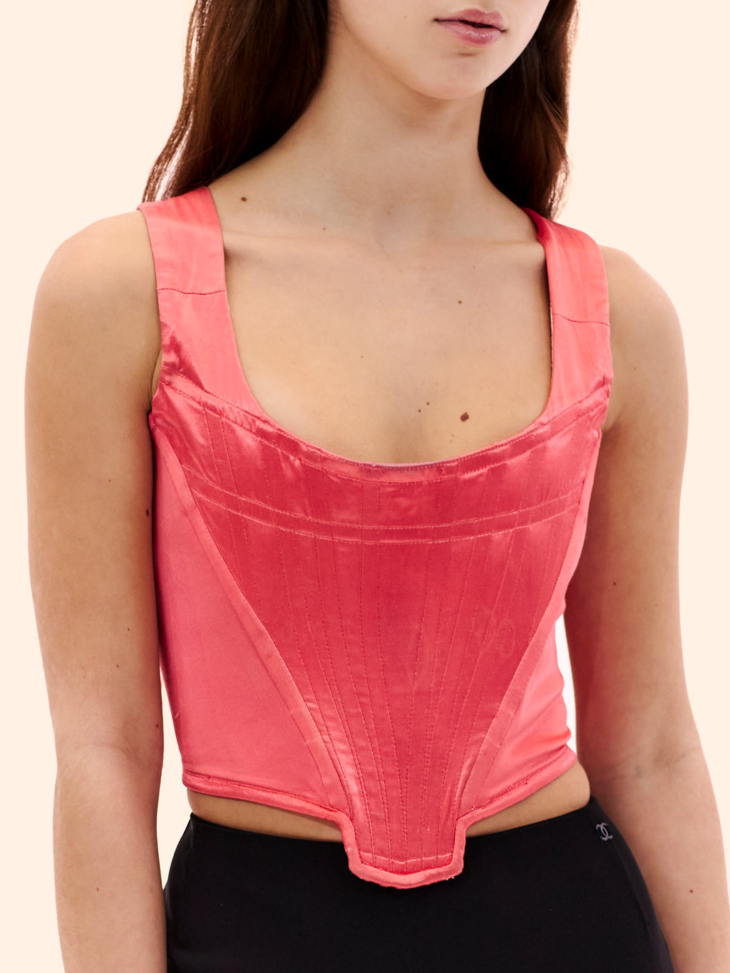 VIVIENNE WESTWOOD PINK SILK CORSET