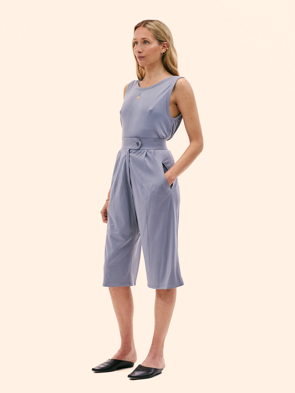 1975 CHLOÉ BY KARL LAGERFELD FOUR PIECE SUMMER JERSEY ENSEMBLE