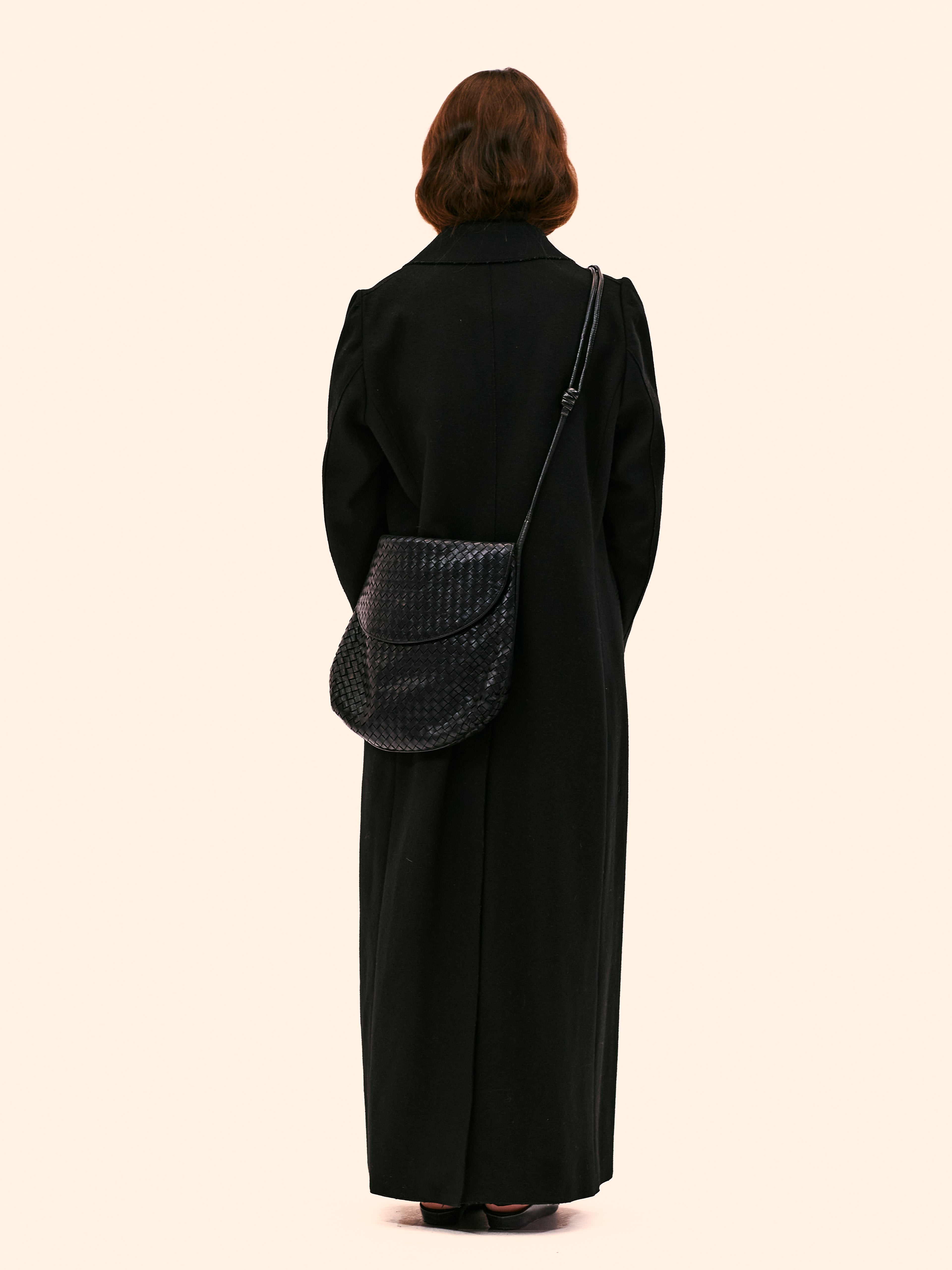1990'S BOTTEGA VENETA INTRECCIATO LEATHER SHOULDER BAG