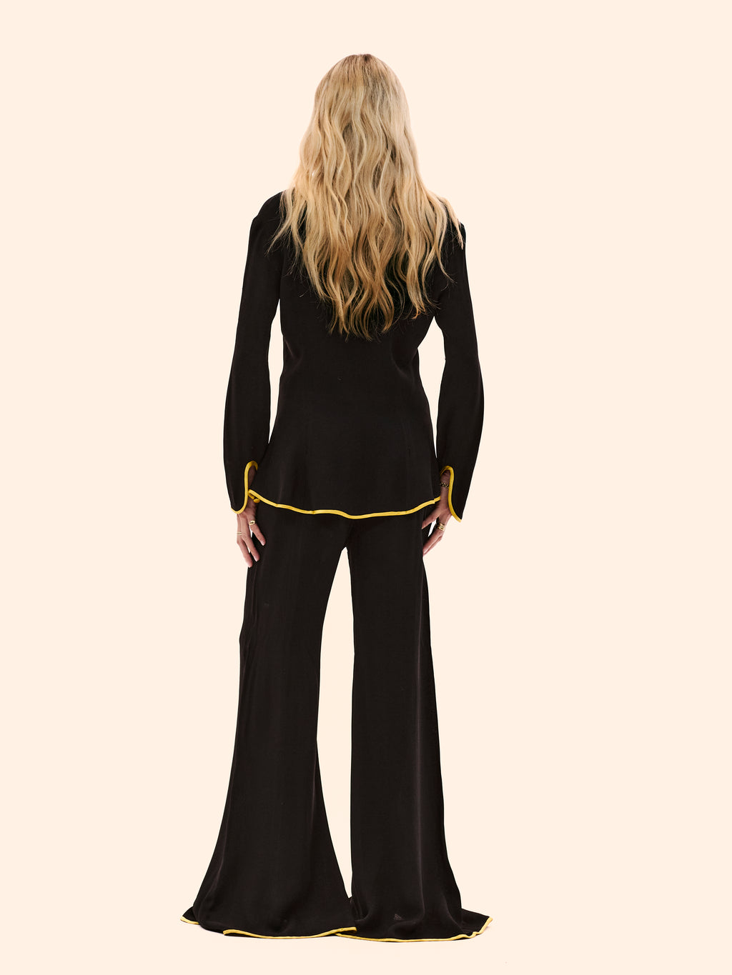 1969 OSSIE CLARK 'JUDY' CREPE TROUSER SUIT