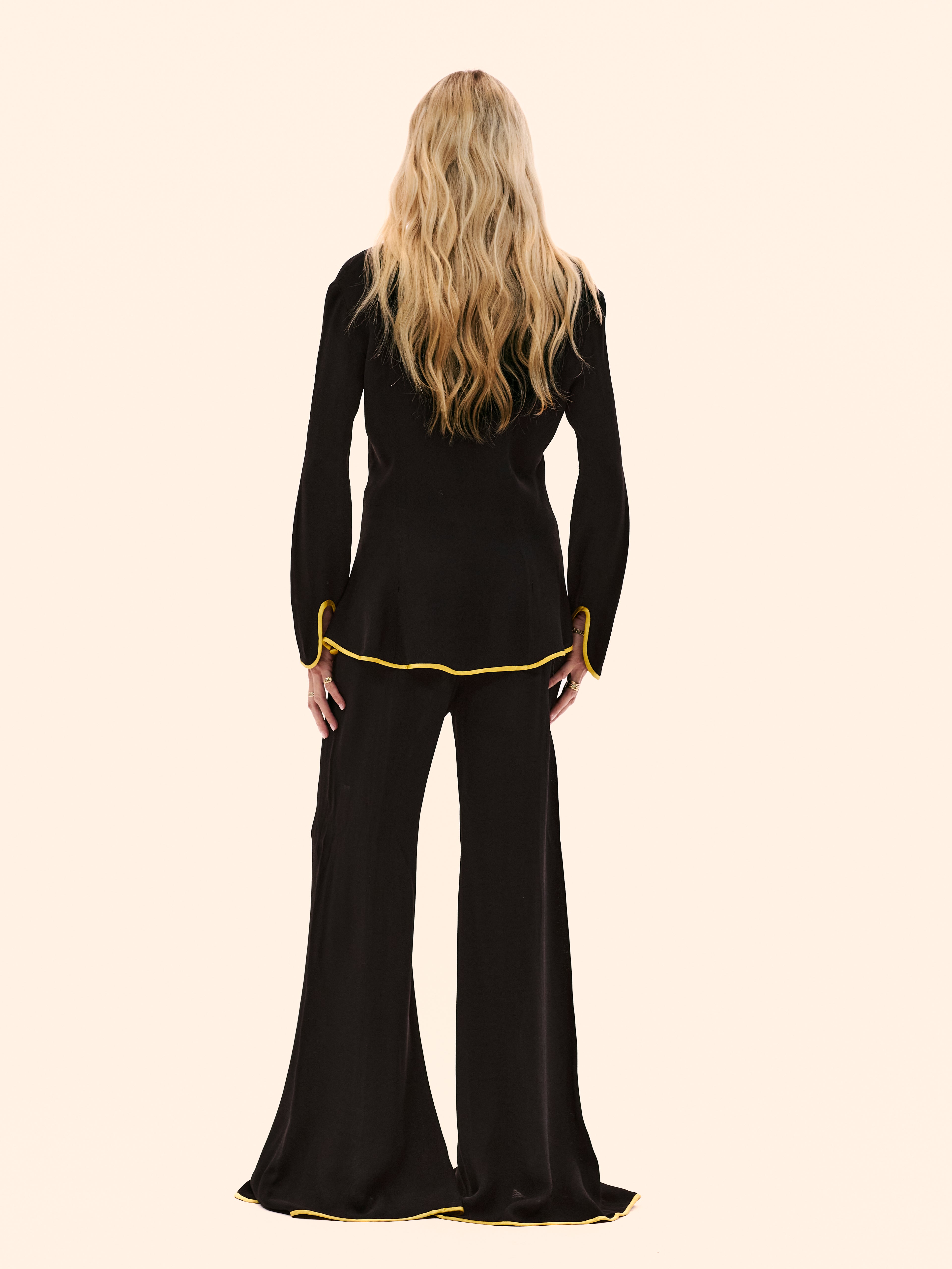 1969 OSSIE CLARK 'JUDY' CREPE TROUSER SUIT