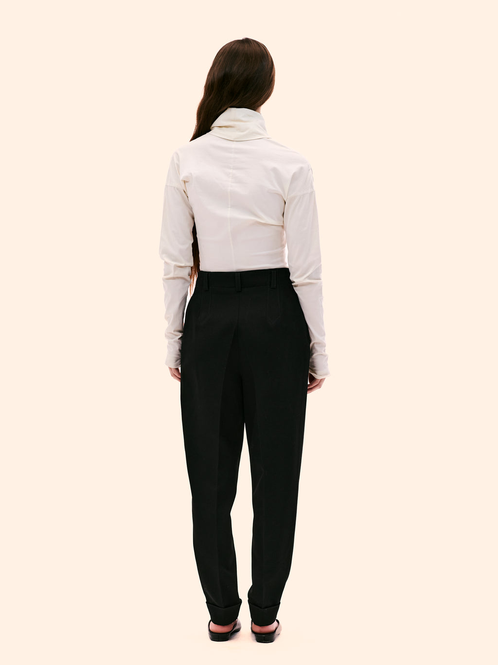 1989 ALAIA TAPERED BLACK TROUSERS