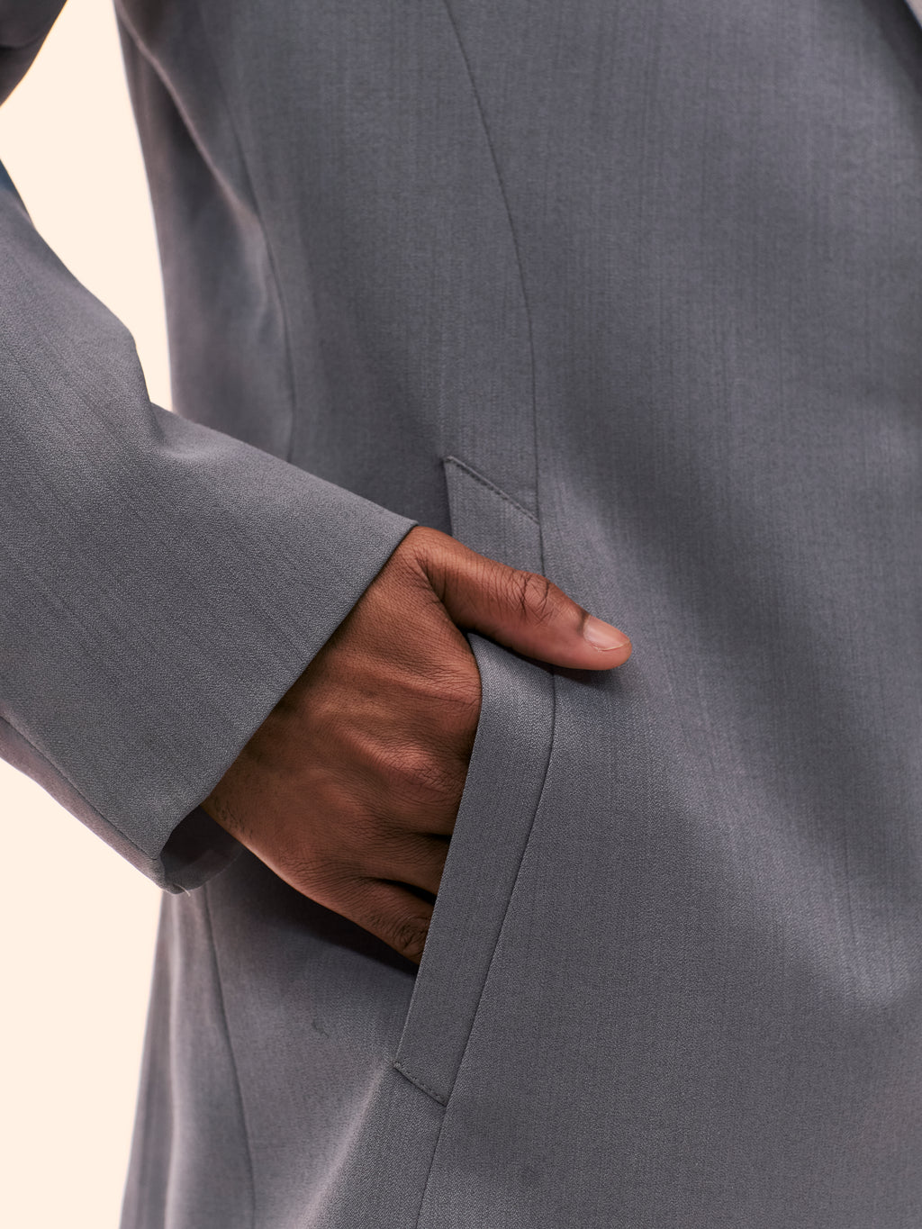 MUGLER GREY OVERSIZED BLAZER