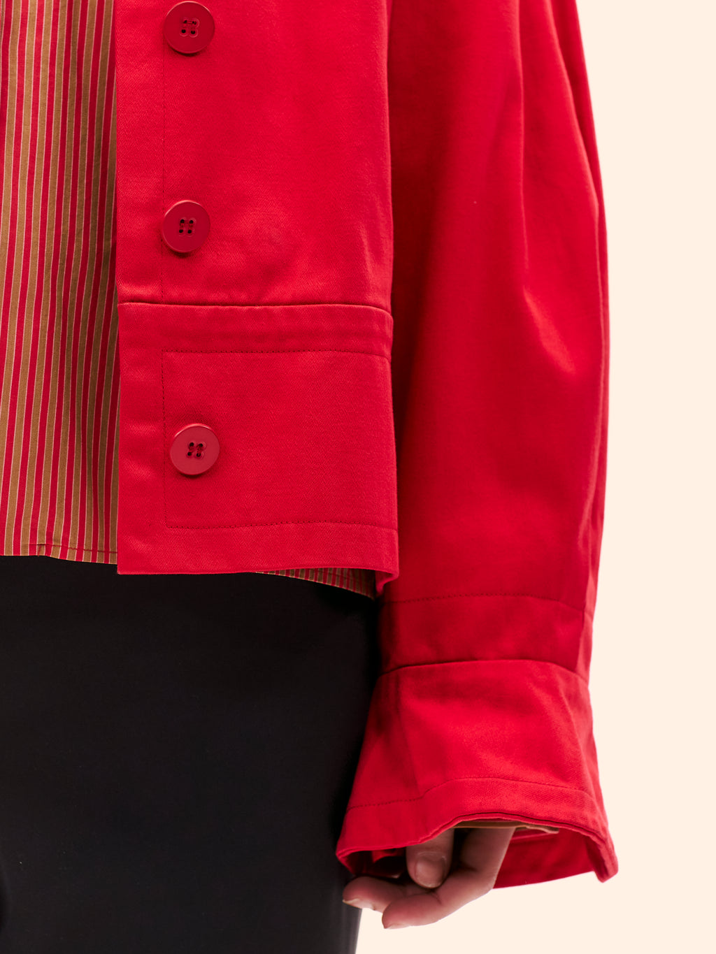 1980'S YVES SAINT LAURENT BUBBLE GABARDINE JACKET