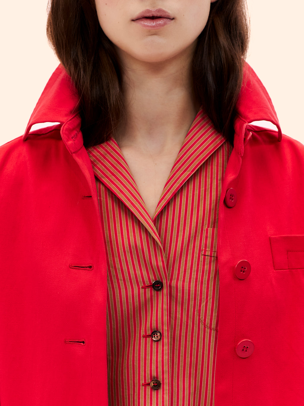 1980'S YVES SAINT LAURENT BUBBLE GABARDINE JACKET