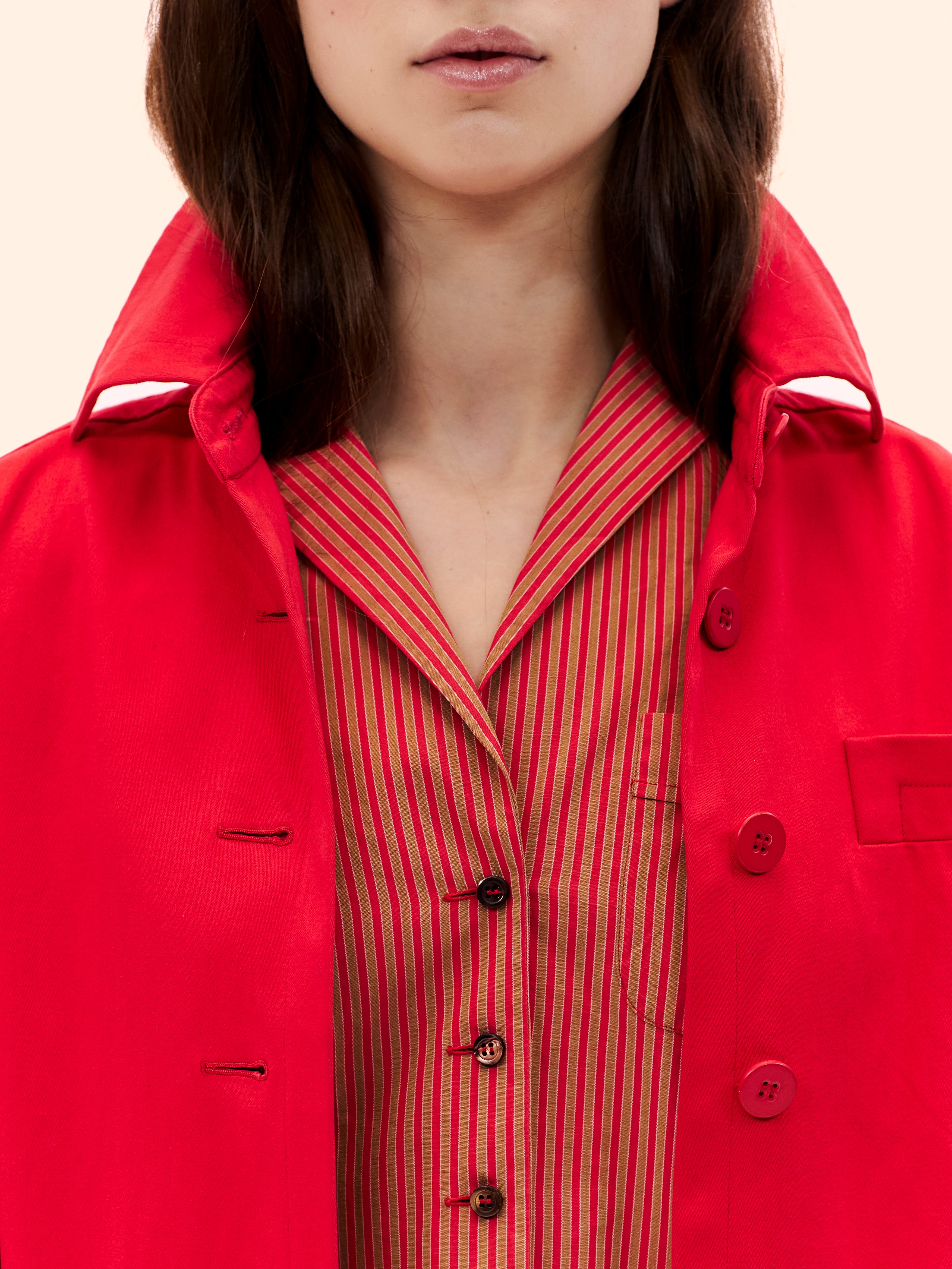 1980'S YVES SAINT LAURENT BUBBLE GABARDINE JACKET