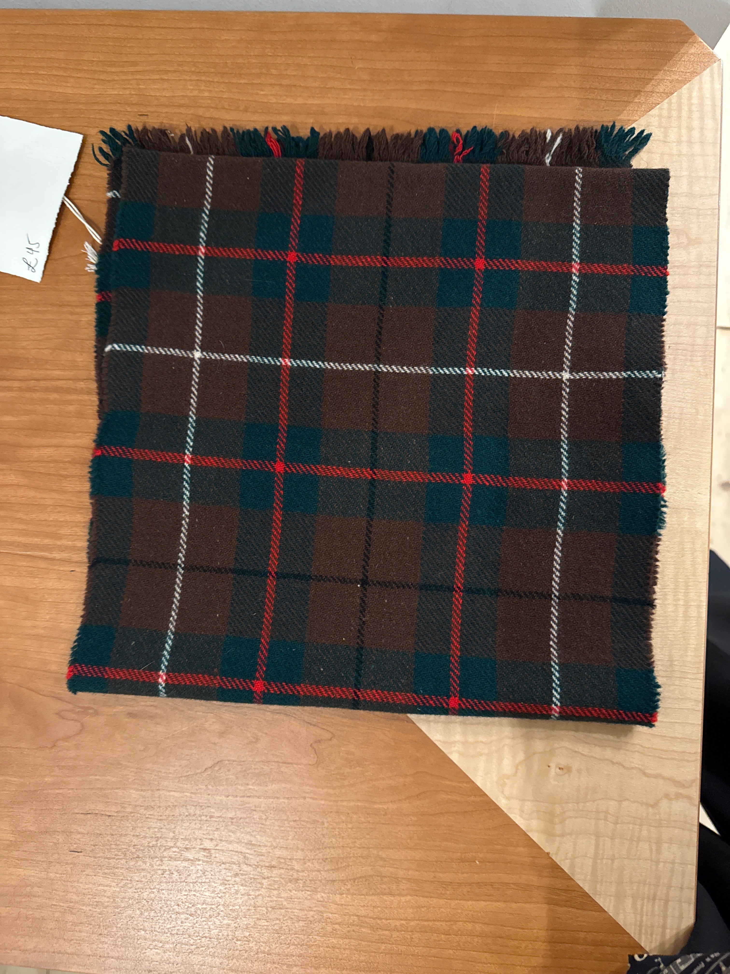 TARTAN WOOL SCARF