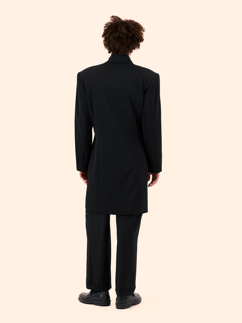 AW89 JEAN PAUL GAULTIER 'ROBIN DES BOIS' COLLECTION DOUBLE BREASTED FROCK COAT
