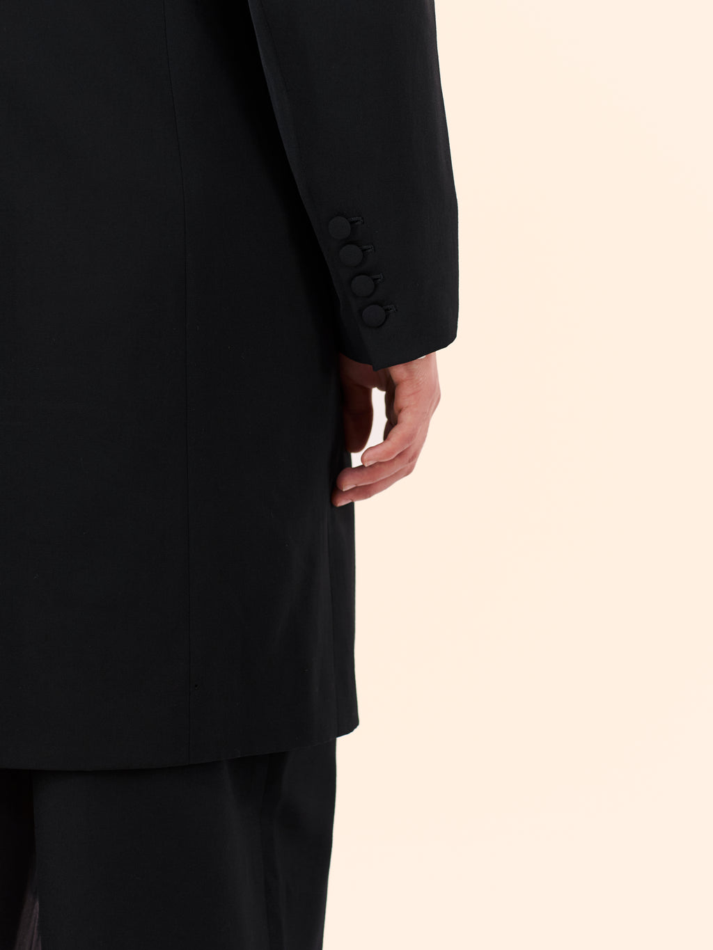 AW89 JEAN PAUL GAULTIER 'ROBIN DES BOIS' COLLECTION DOUBLE BREASTED FROCK COAT