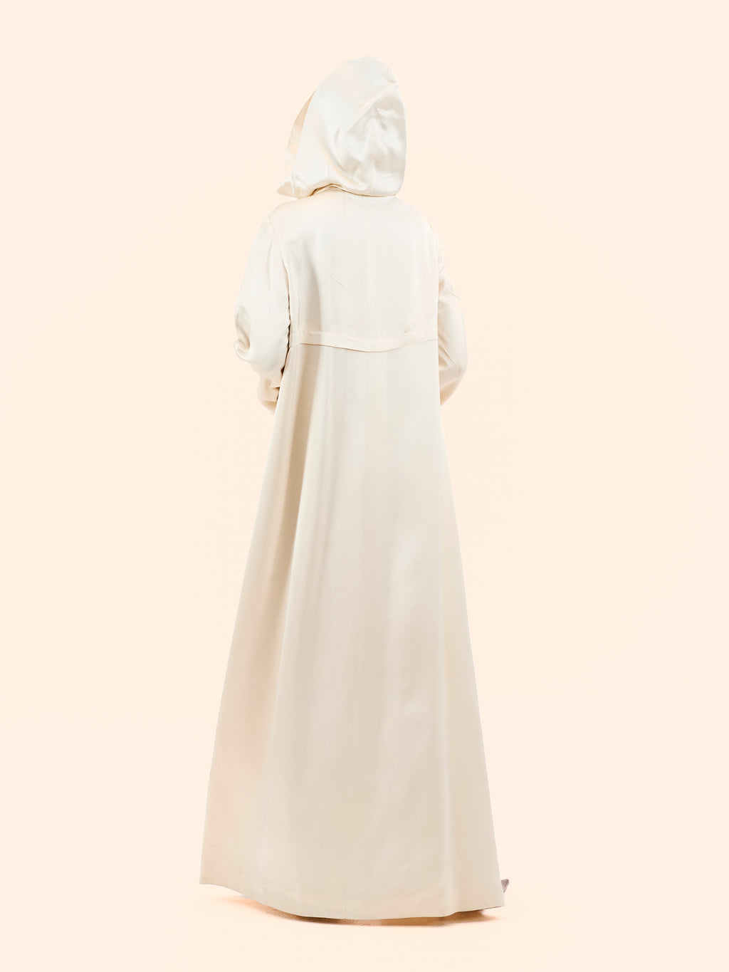 1930'S HOODED SILK EMBROIDERED COAT CAPE