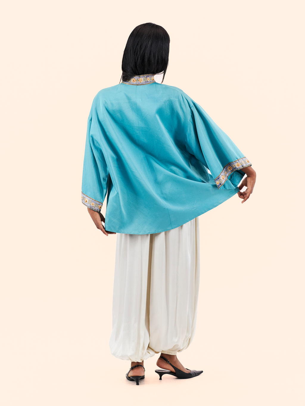 1960'S CHRISTIAN DIOR COUTURE SILK TUNIC