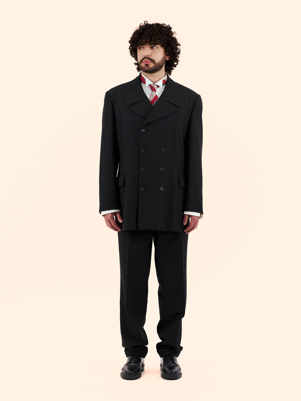 1990'S REISS MOD STYLE DOUBLE BREASTED SUIT