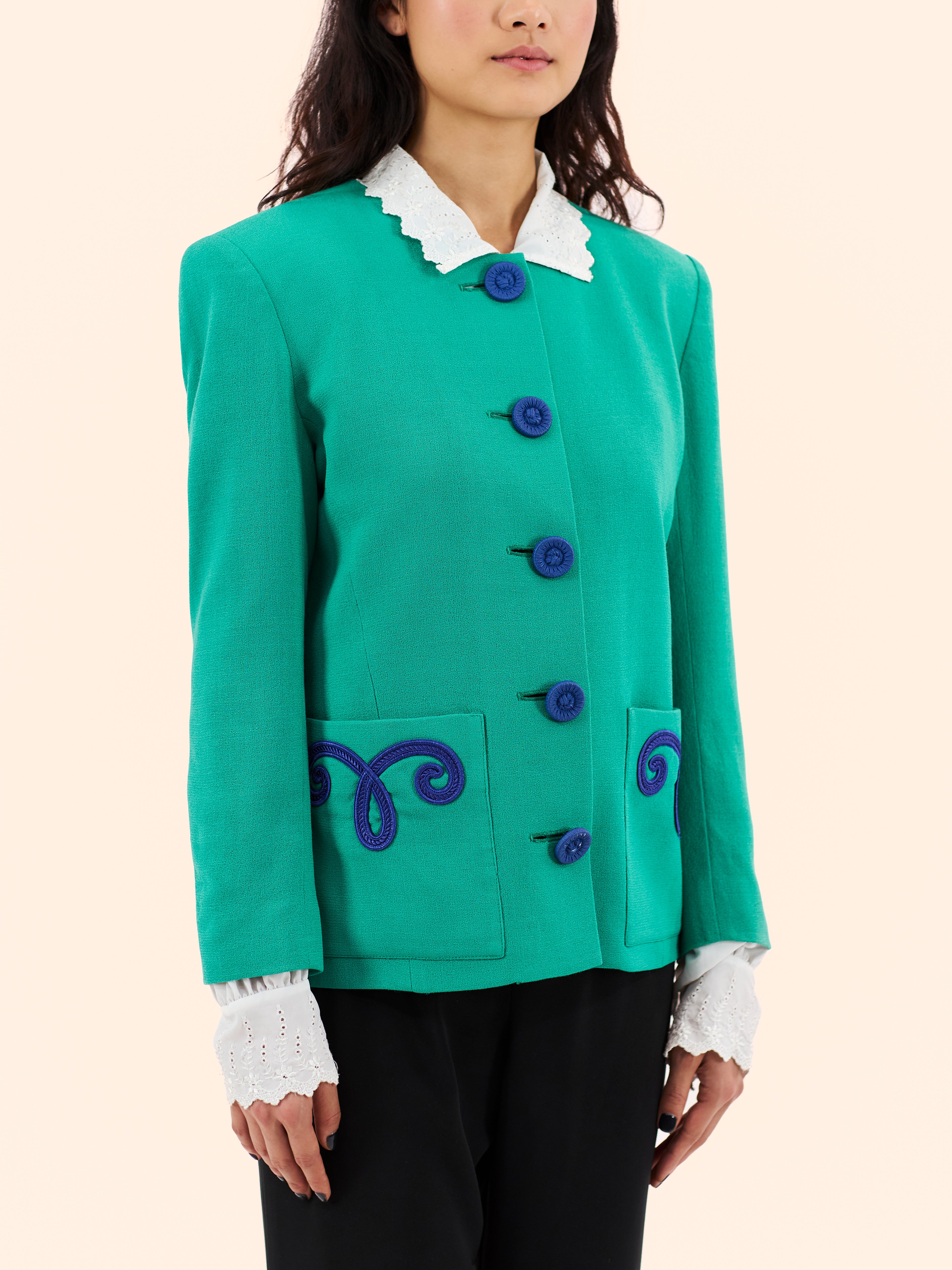 1990'S YVES SAINT LAURENT VARIATION ROPE DESIGN JACKET