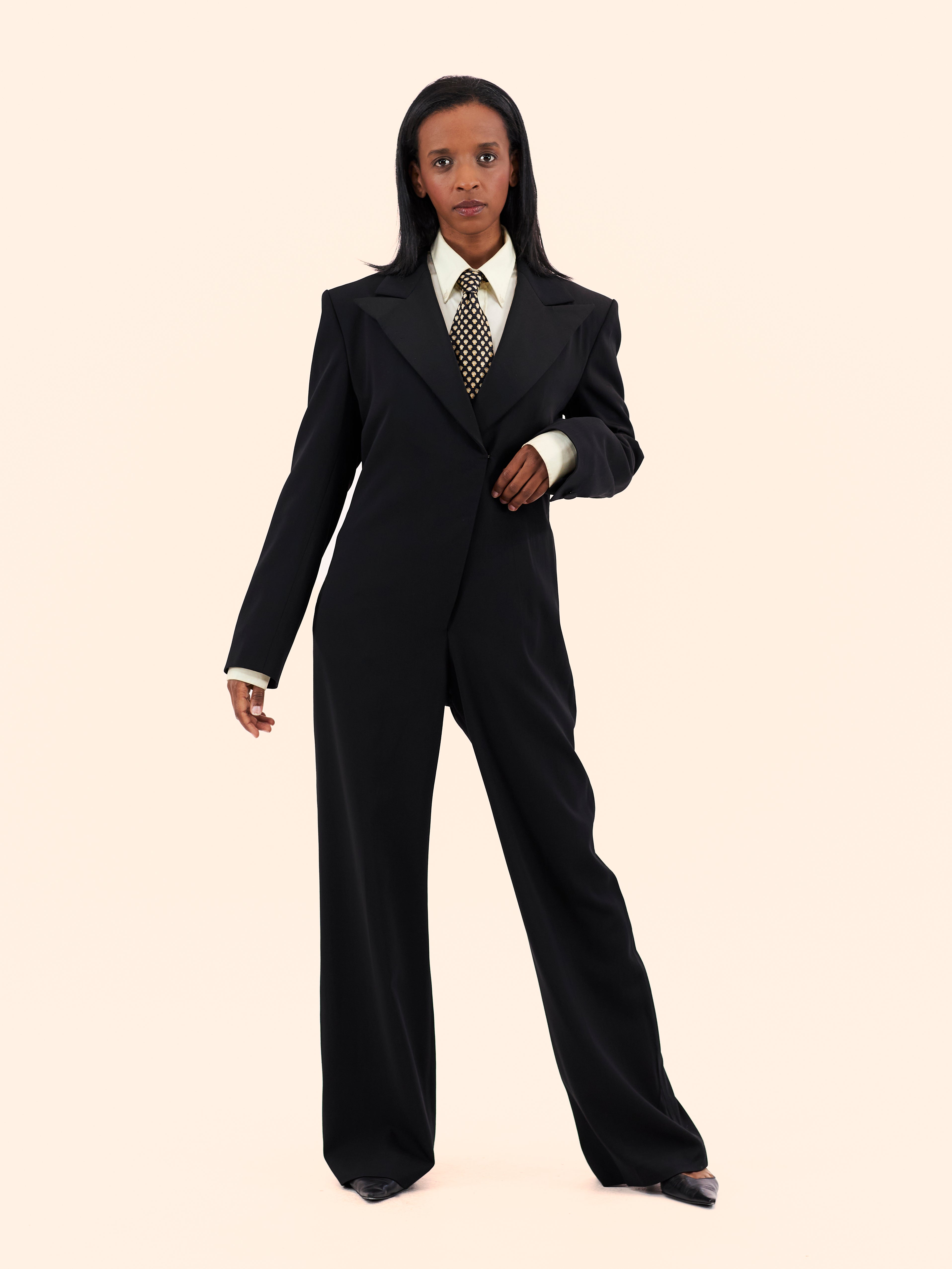 1980'S YVES SAINT LAURENT LE SMOKING JUMPSUIT