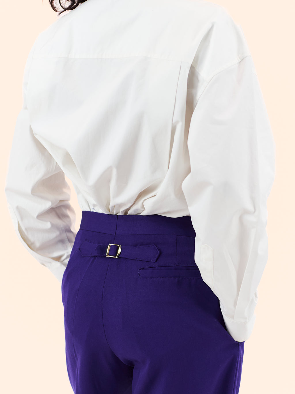 SS90 VIVIENNE WESTWOOD 'PAGAN V' COLLECTION PURPLE WOOL SUIT