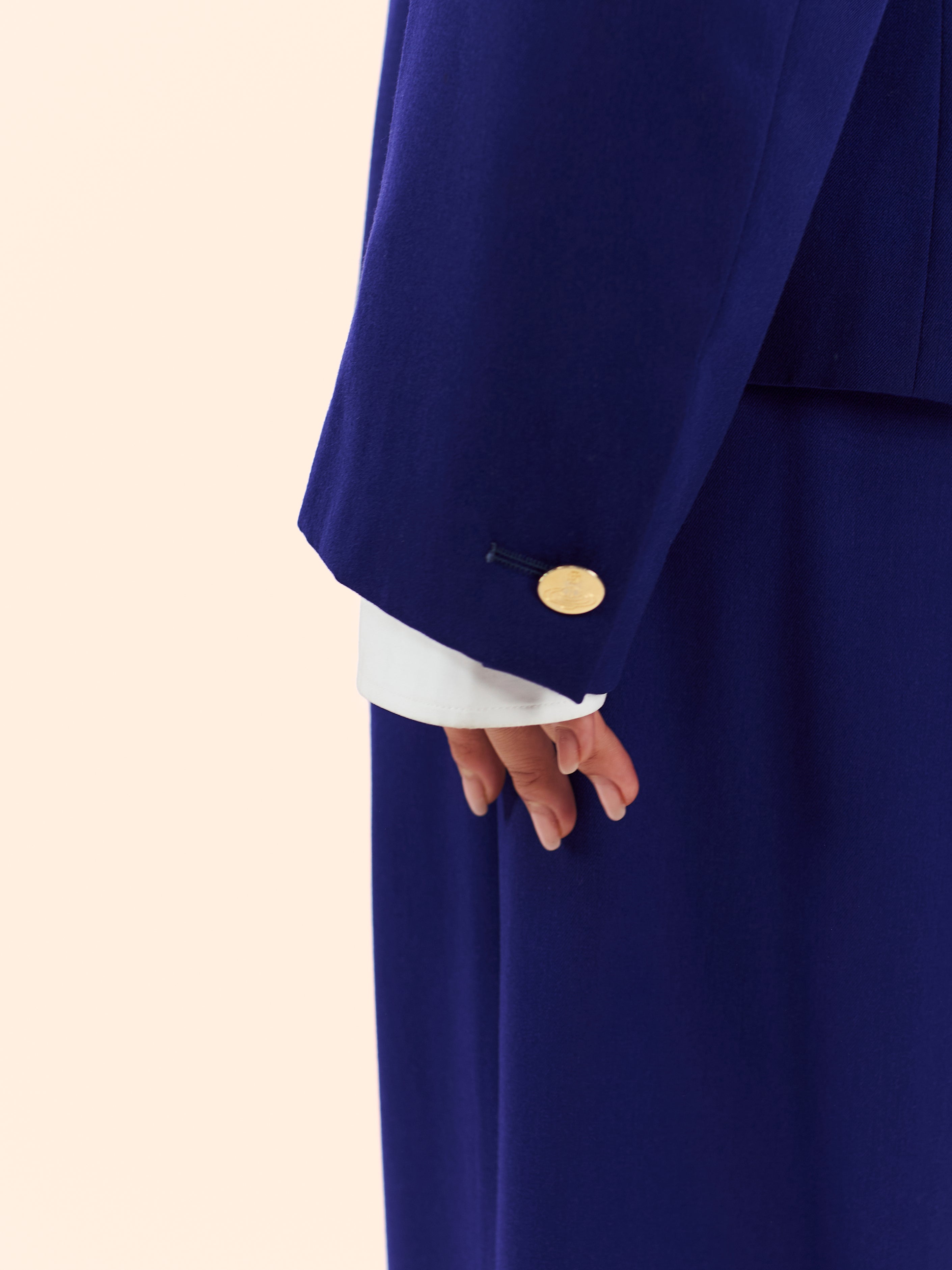 SS90 VIVIENNE WESTWOOD 'PAGAN V' COLLECTION PURPLE WOOL SUIT