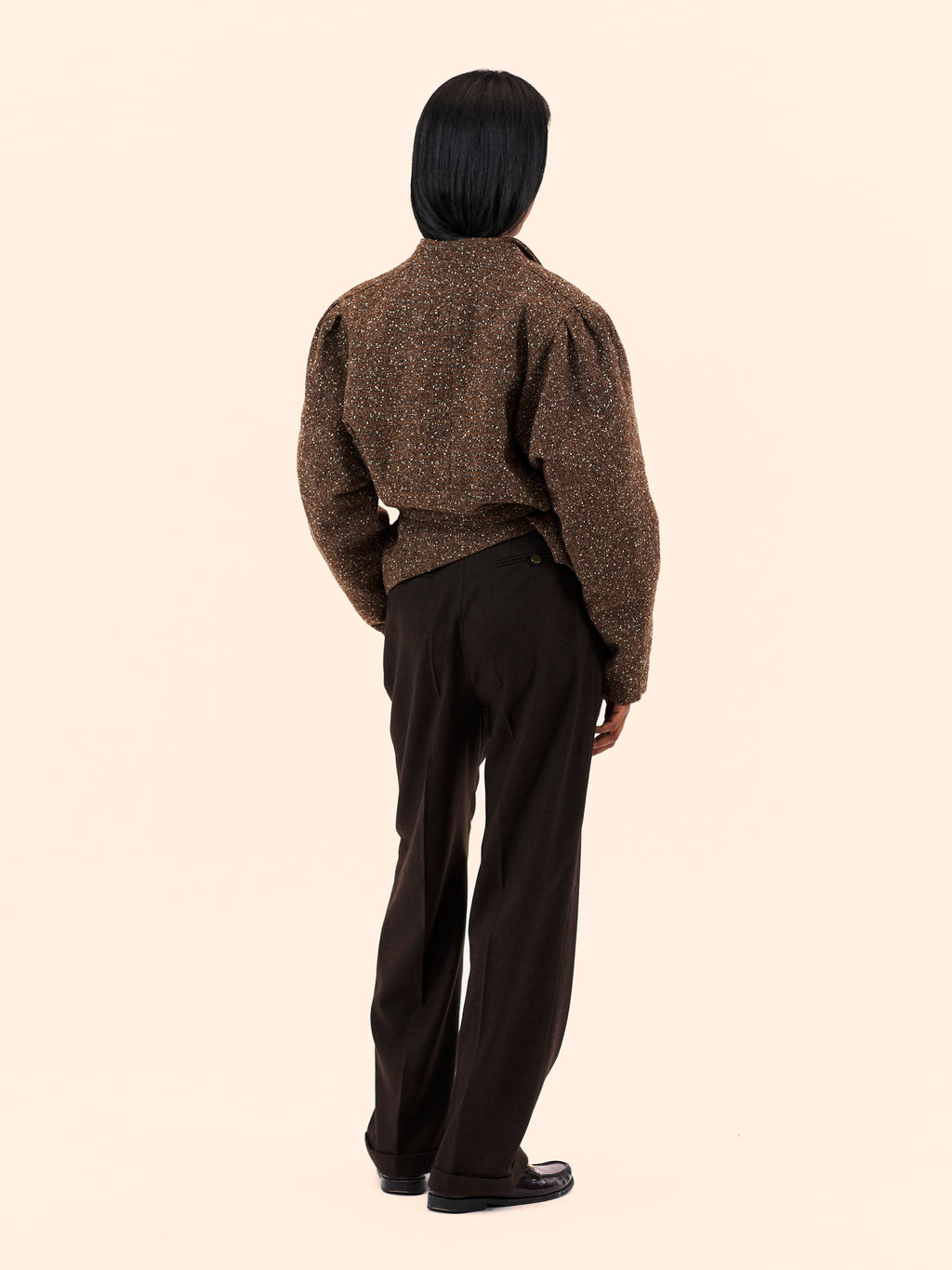 CROPPED BROWN JACKET 