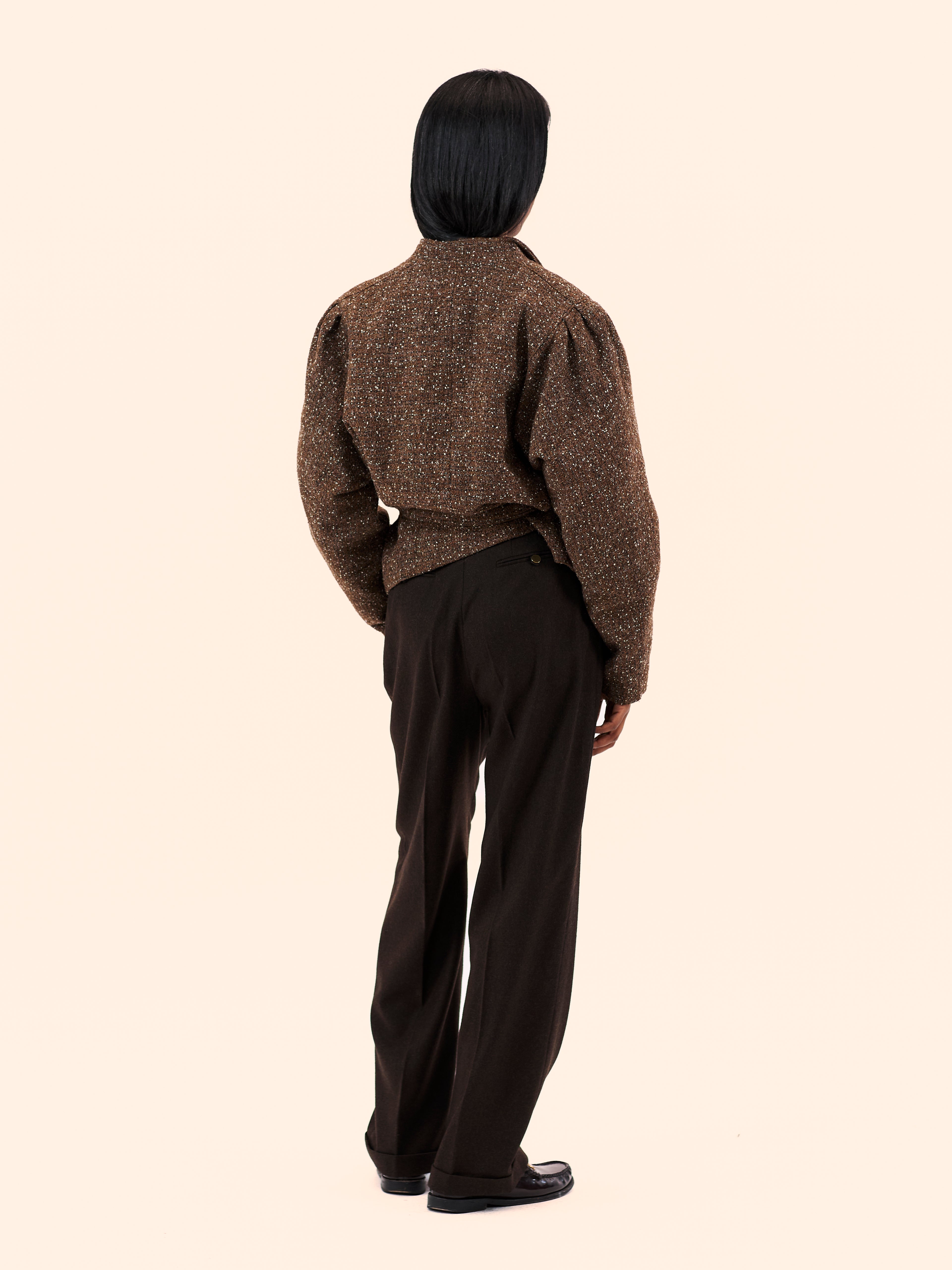 CROPPED BROWN JACKET 