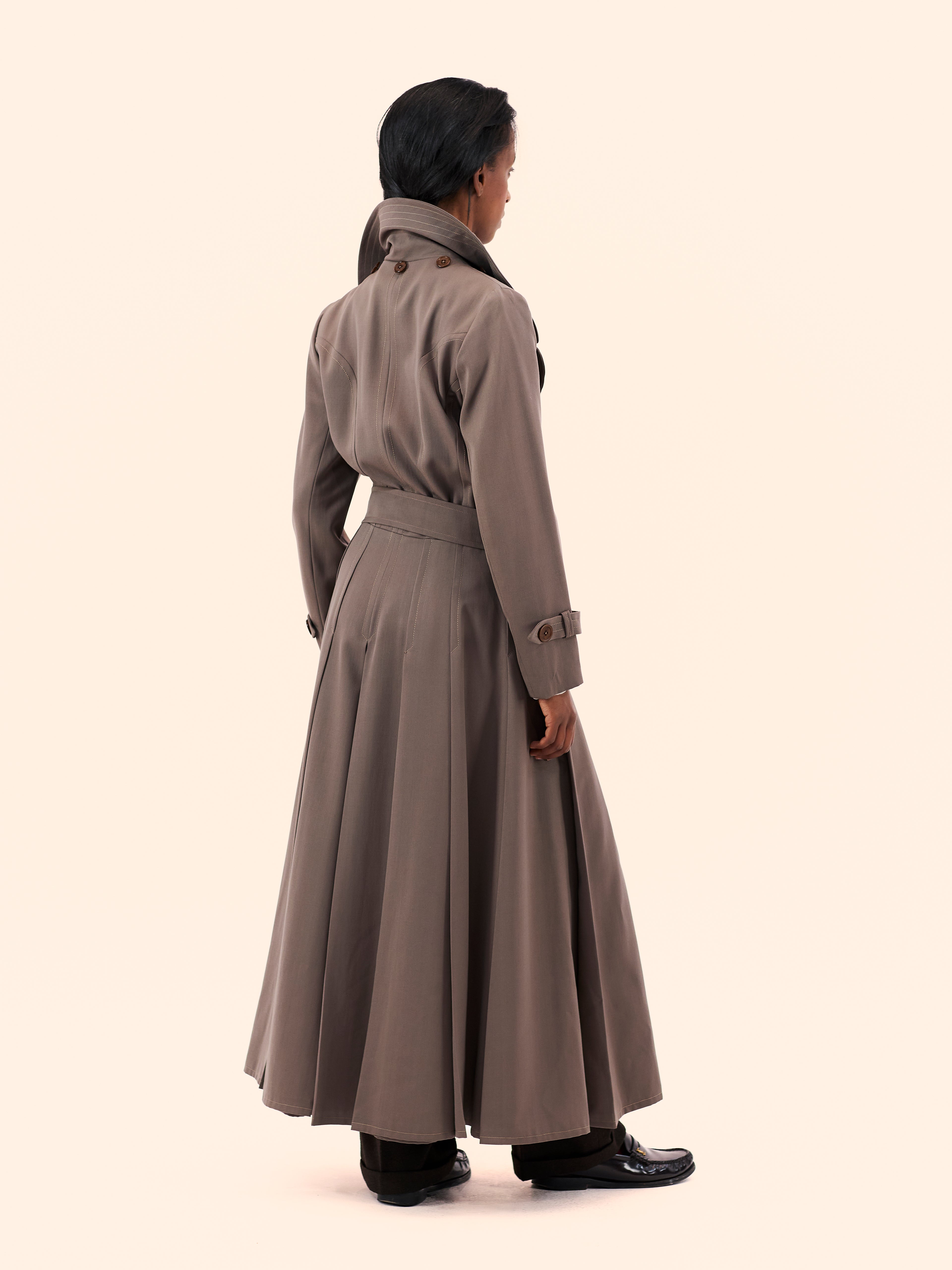 1970'S MARRIAN MCDONNELL CAPED TRENCH