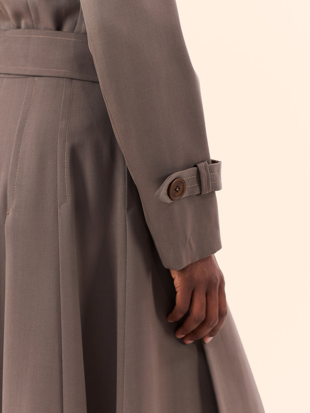 1970'S MARRIAN MCDONNELL CAPED TRENCH