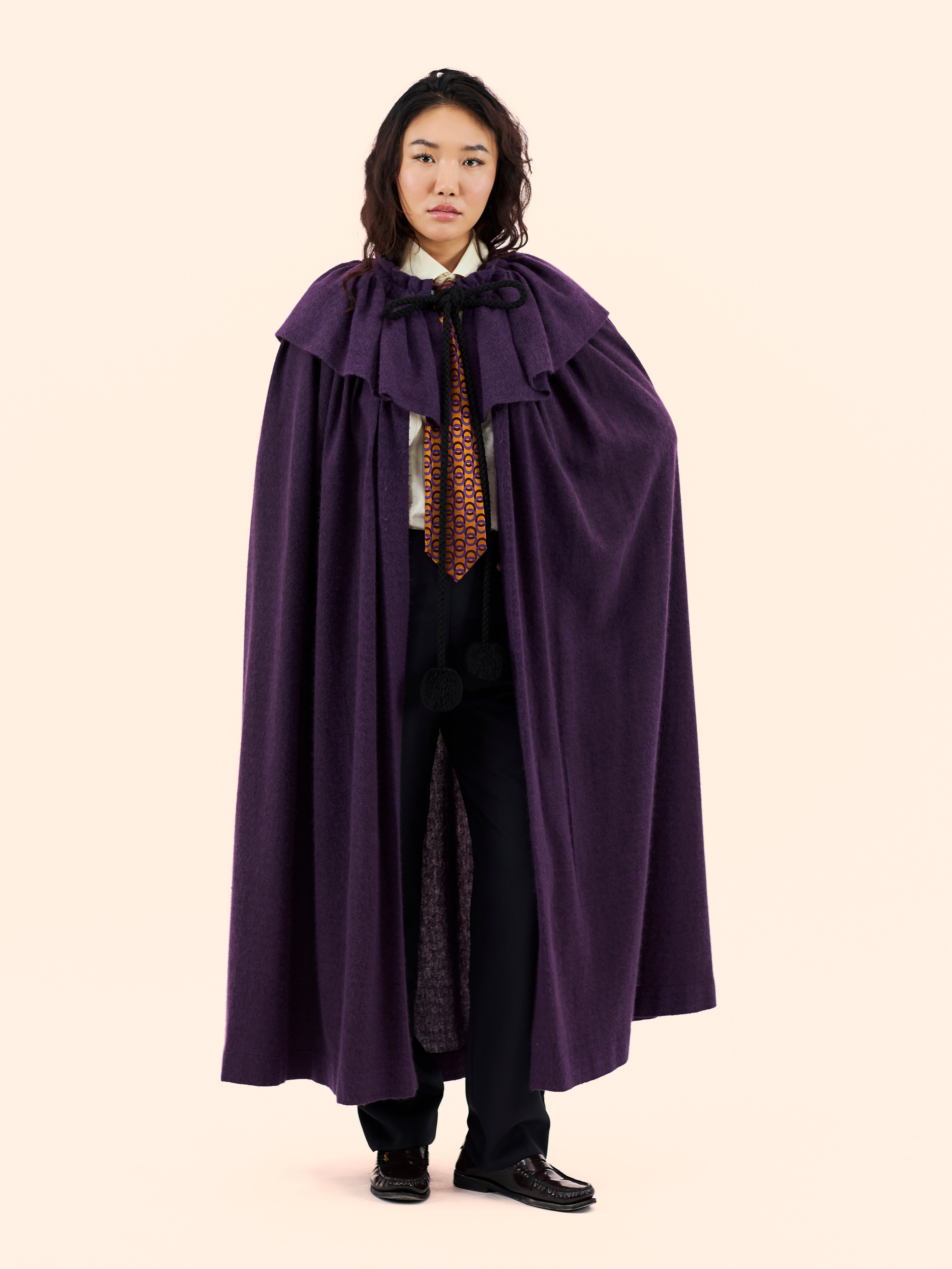 1976 YVES SAINT LAURENT RUSSIAN COLLECTION CASHMERE CAPE