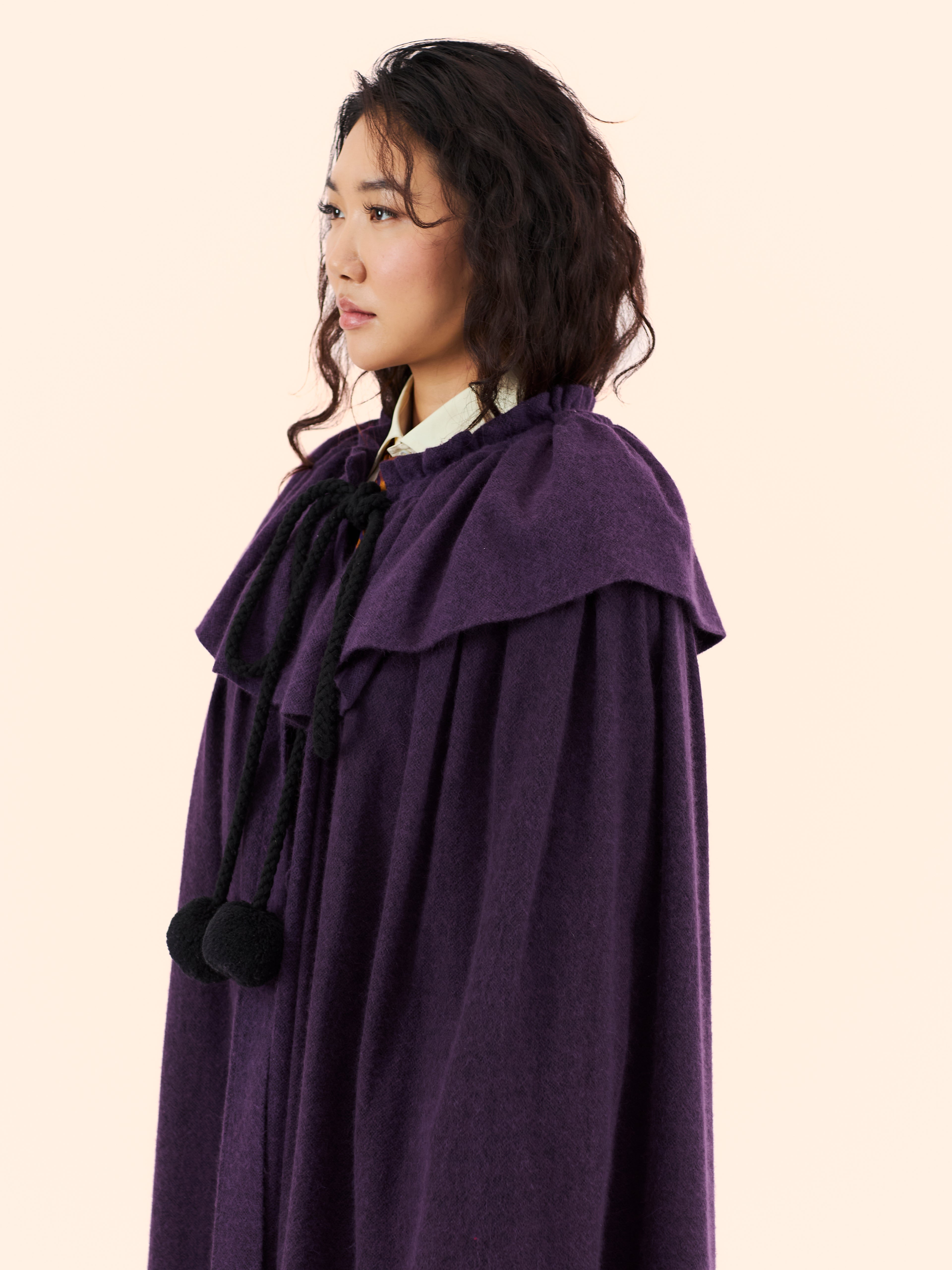 1976 YVES SAINT LAURENT RUSSIAN COLLECTION CASHMERE CAPE