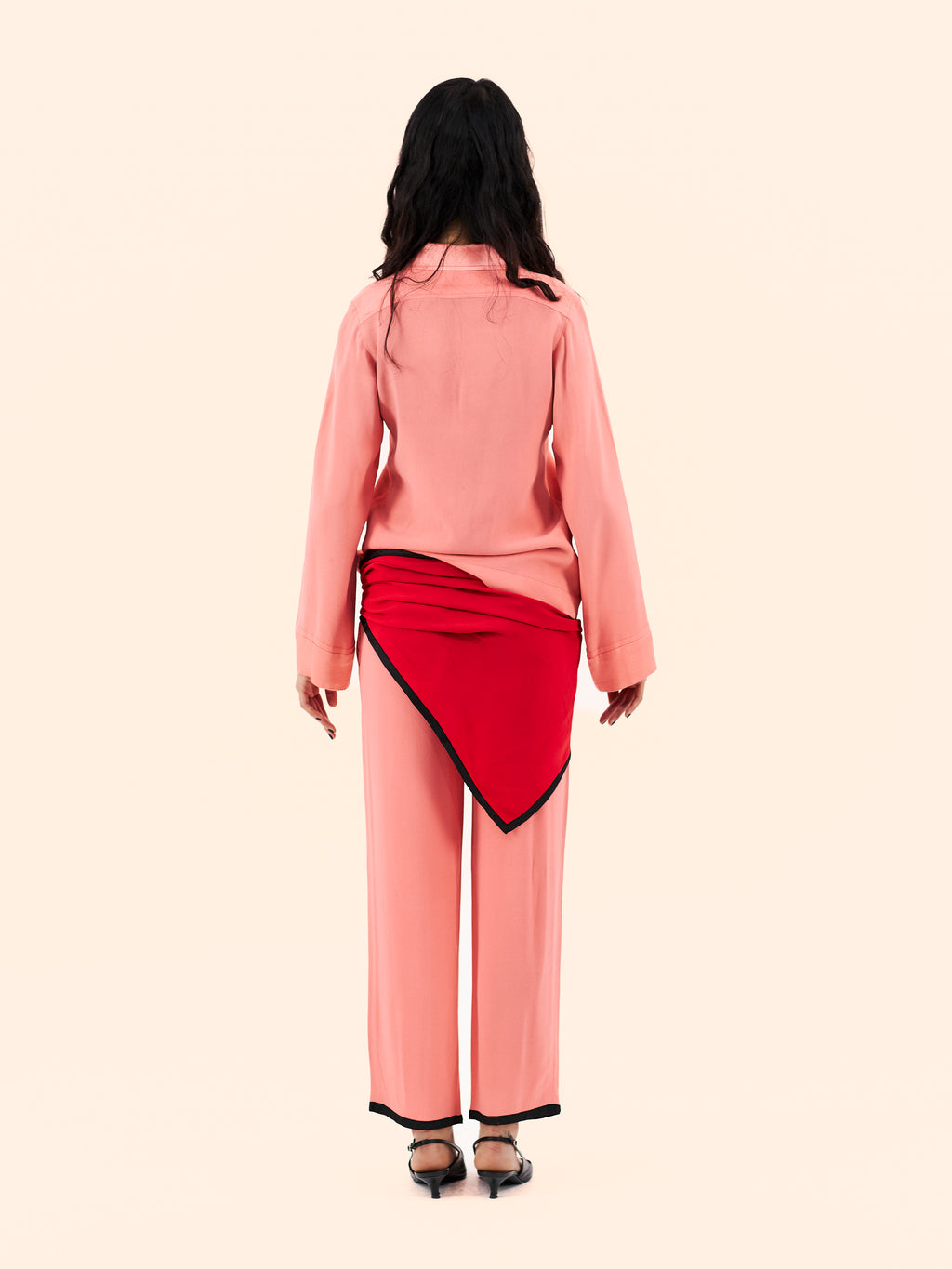 1979 YVES SAINT LAURENT PINK SUMMER SILK SUIT