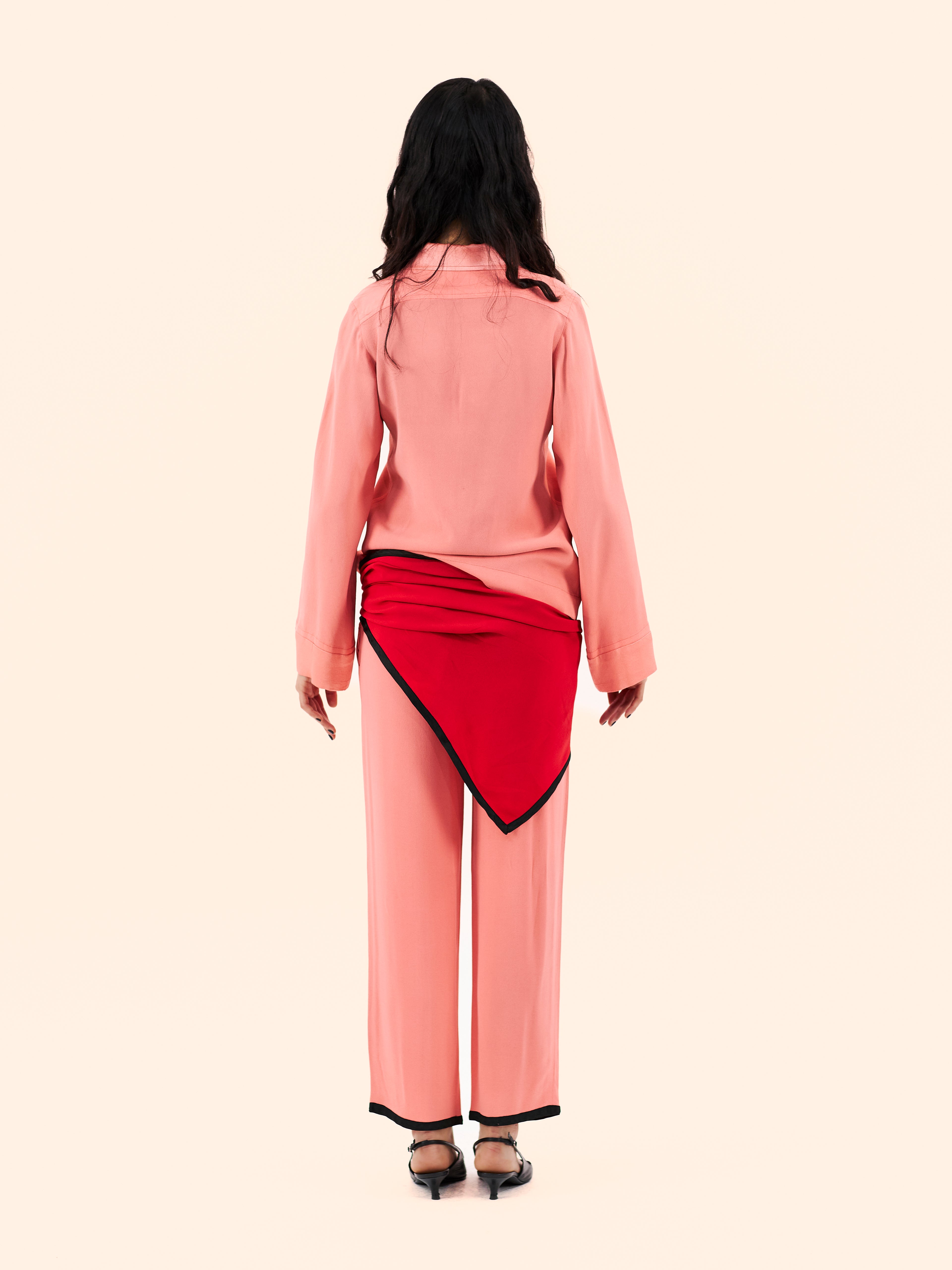1979 YVES SAINT LAURENT PINK SUMMER SILK SUIT