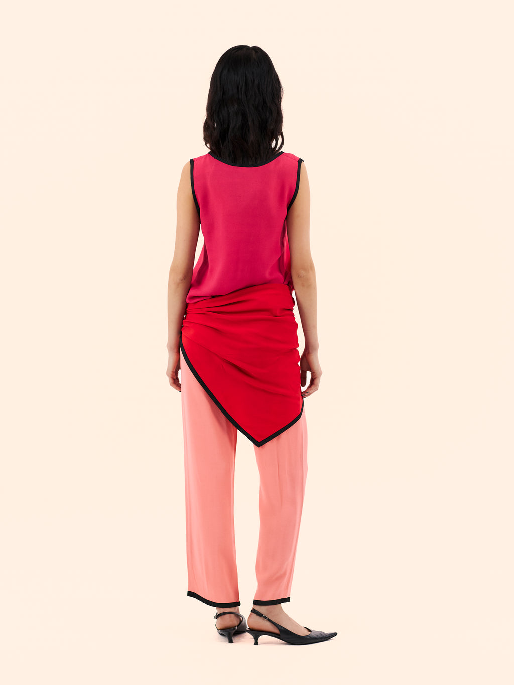 1979 YVES SAINT LAURENT PINK SUMMER SILK SUIT