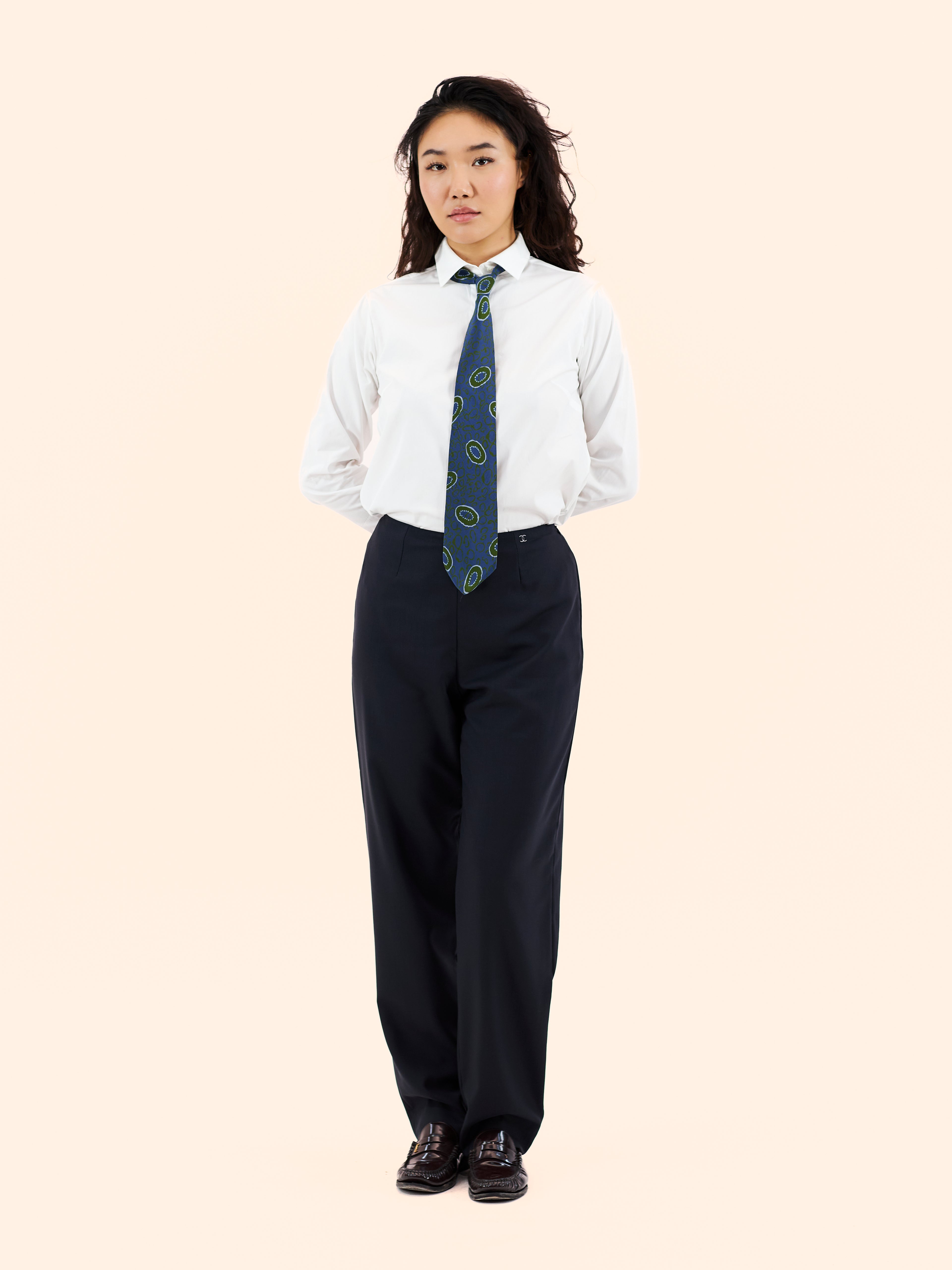 A/W 00-01 CHANEL BY KARL LAGERFELD NAVY TROUSER