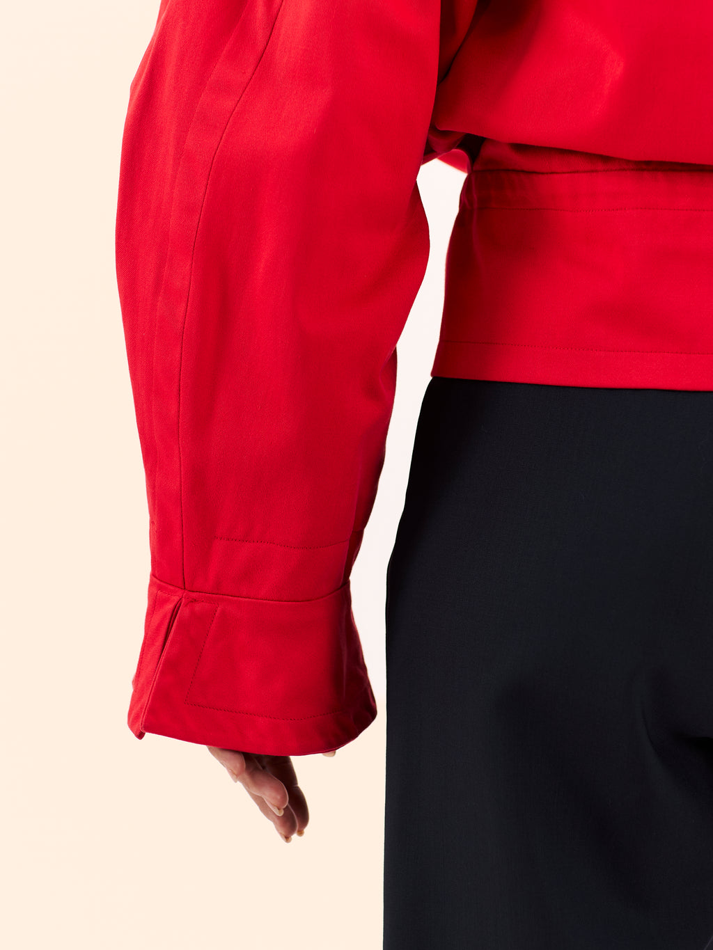 1980'S YVES SAINT LAURENT BUBBLE GABARDINE JACKET