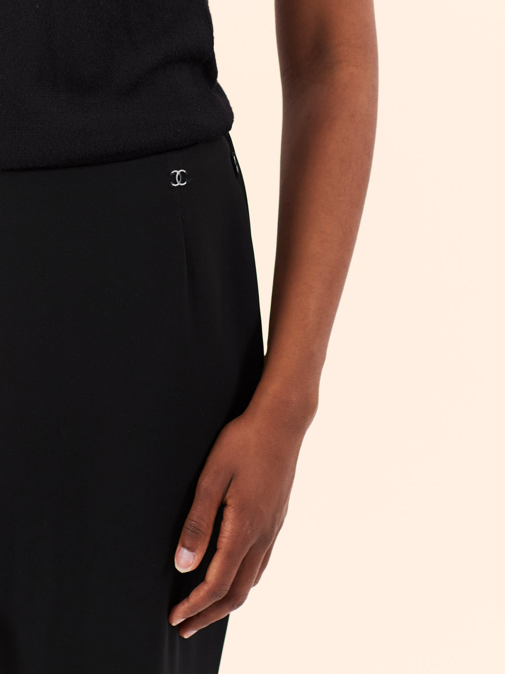 A/W 00-01 CHANEL BY KARL LAGERFELD BLACK TROUSER