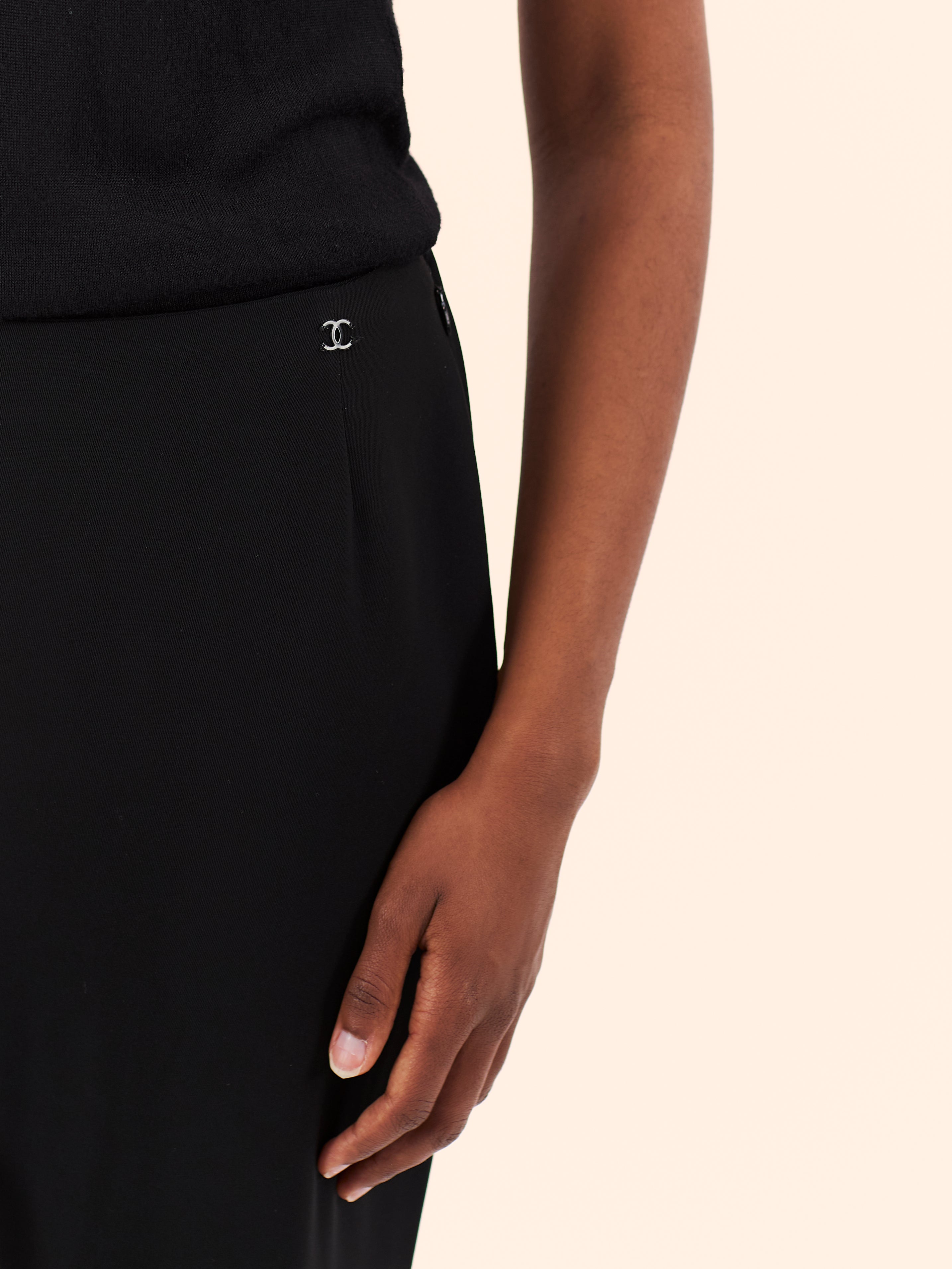 A/W 00-01 CHANEL BY KARL LAGERFELD BLACK TROUSER