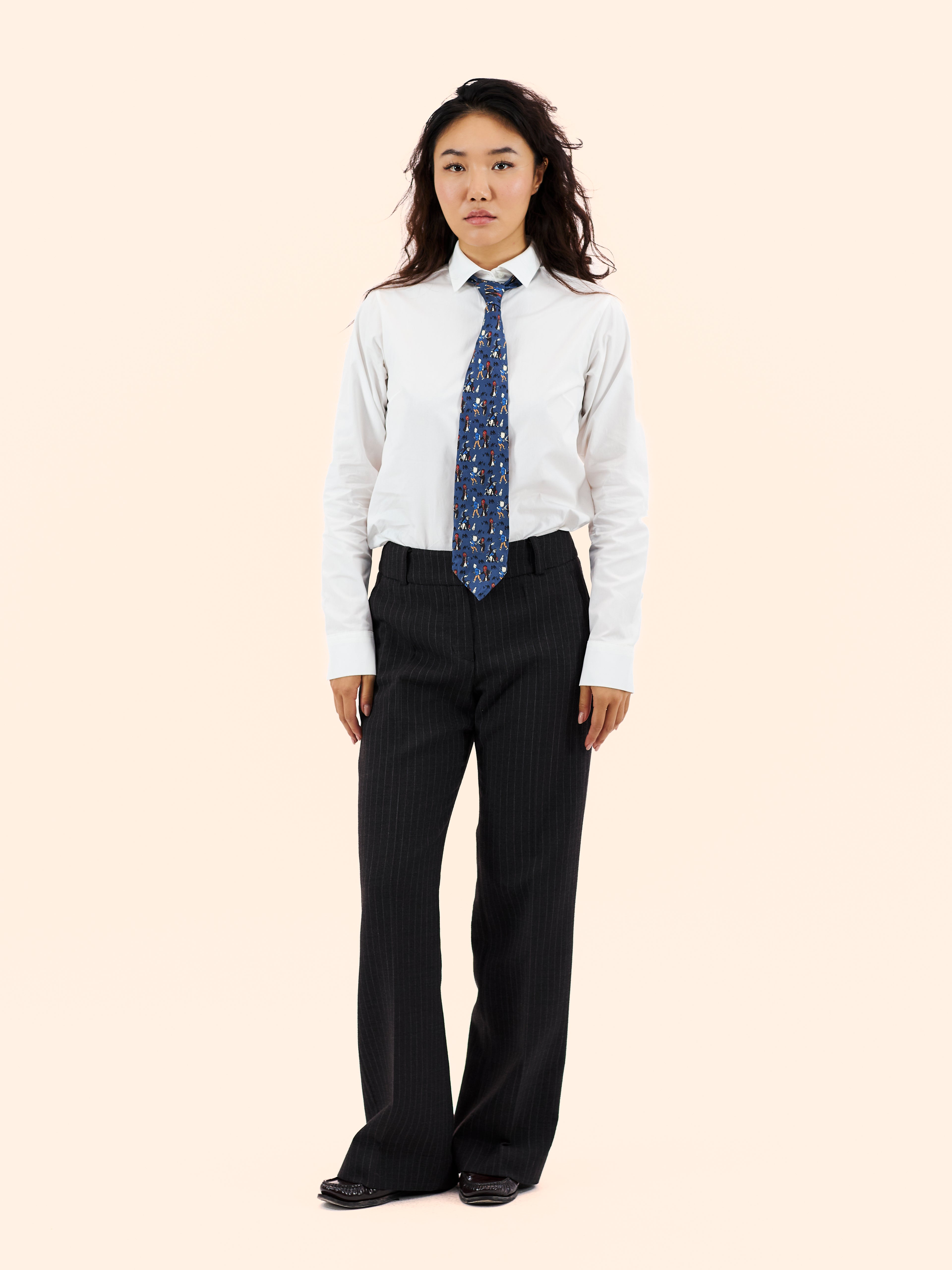 GEORGES RECH PINSTRIPE TROUSERS