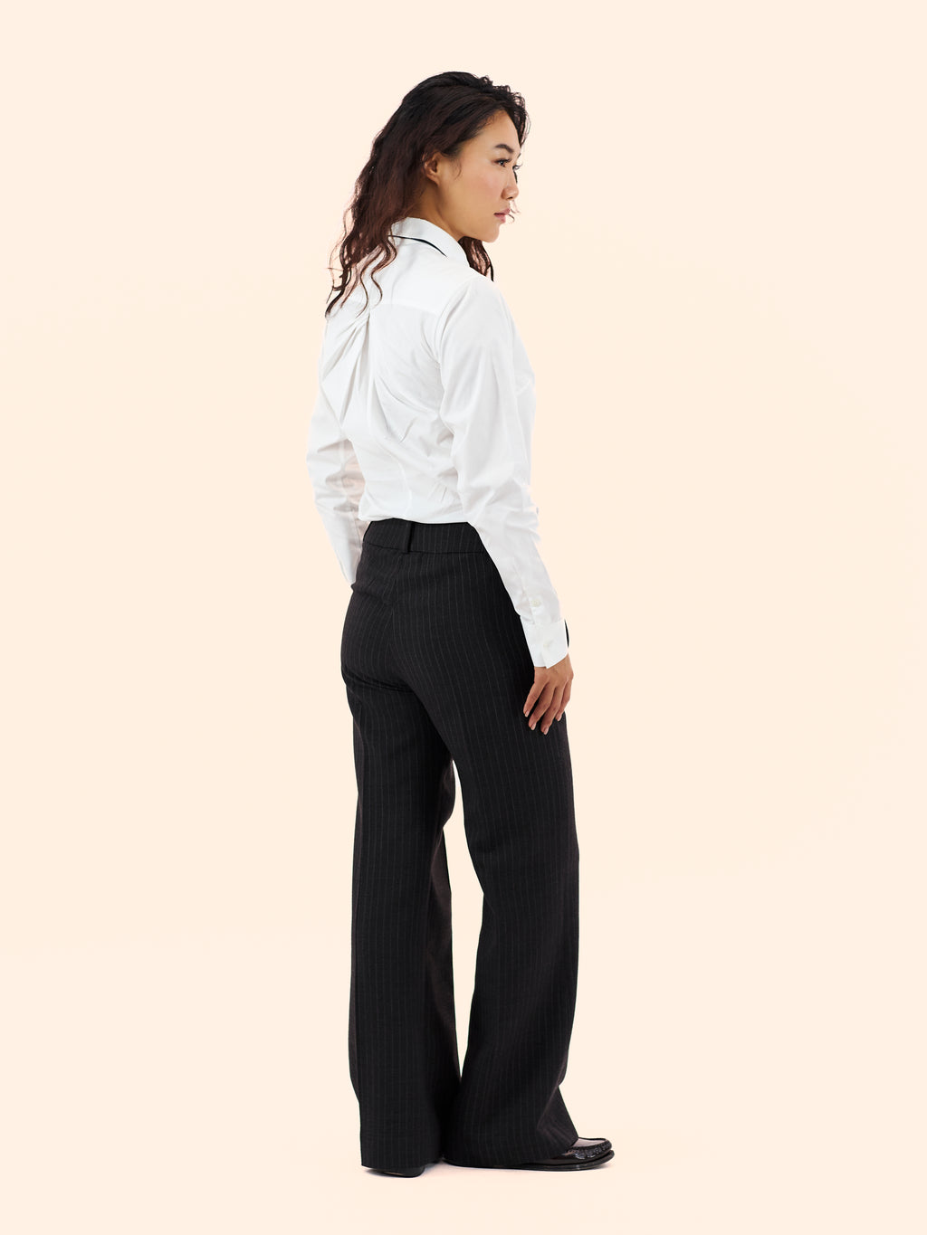 GEORGES RECH PINSTRIPE TROUSERS