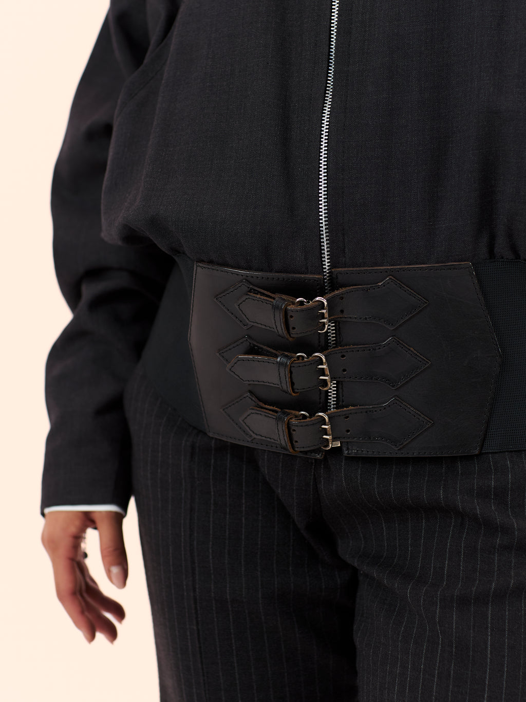1980'S JEAN PAUL GAULTIER BELTED BOMBER JACKET