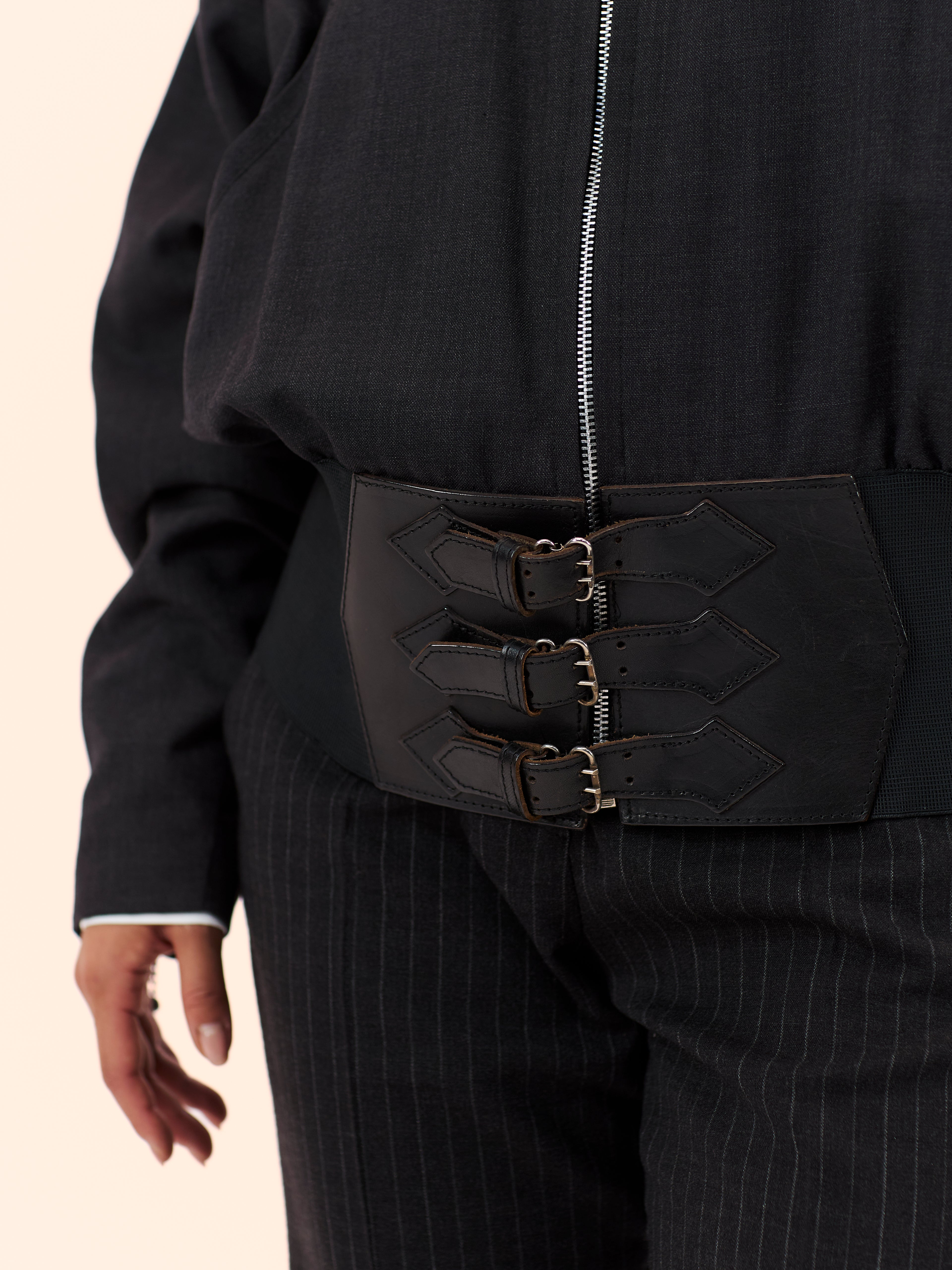 1980'S JEAN PAUL GAULTIER BELTED BOMBER JACKET