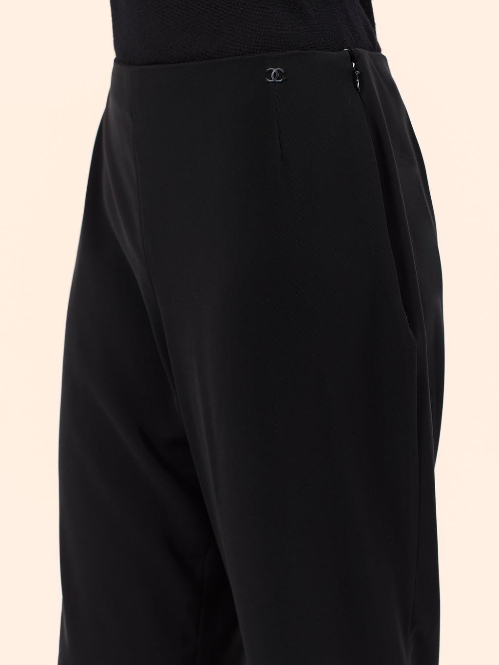 A/W 00-01 CHANEL BY KARL LAGERFELD BLACK TROUSER