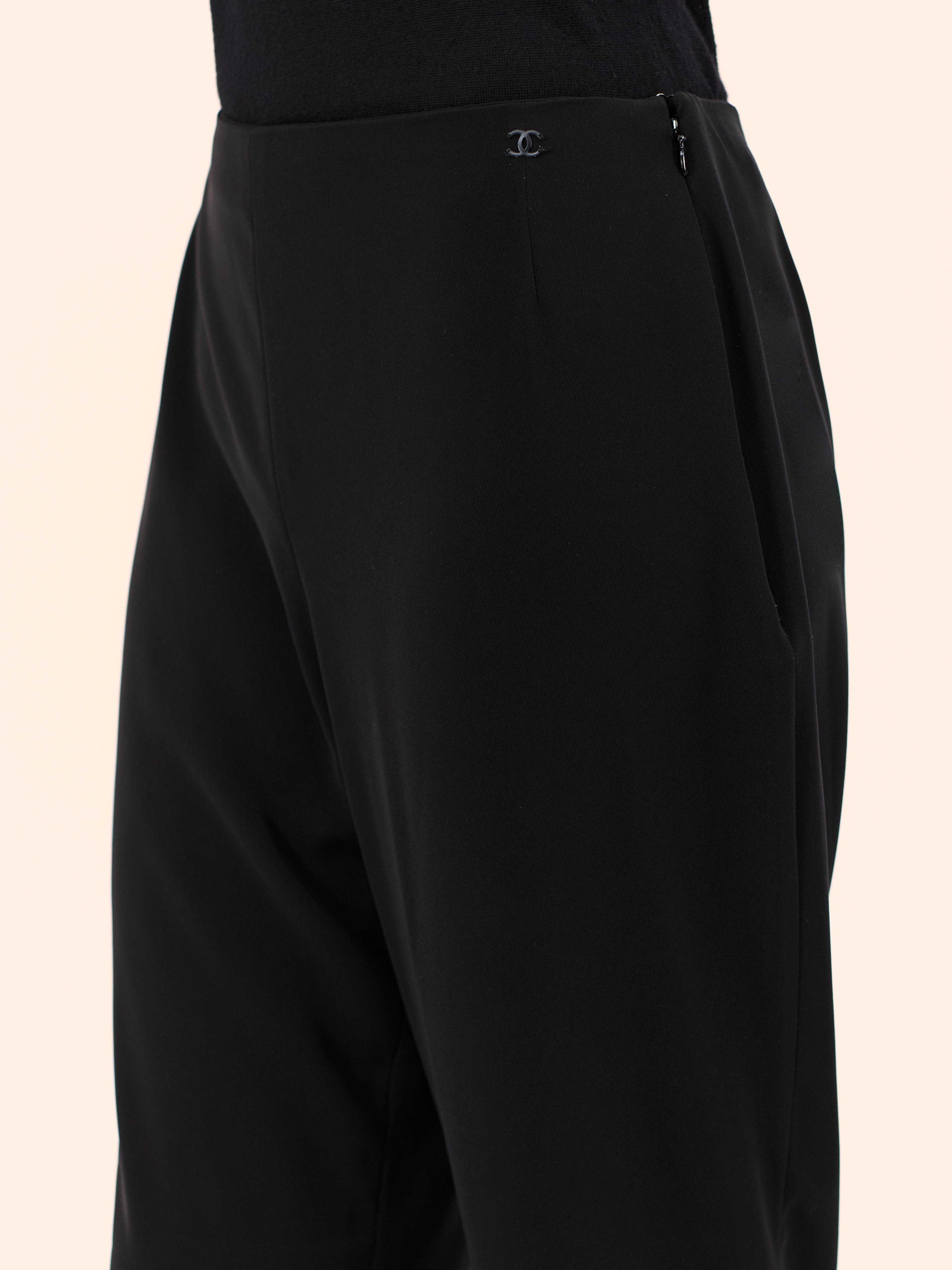 A/W 00-01 CHANEL BY KARL LAGERFELD BLACK TROUSER