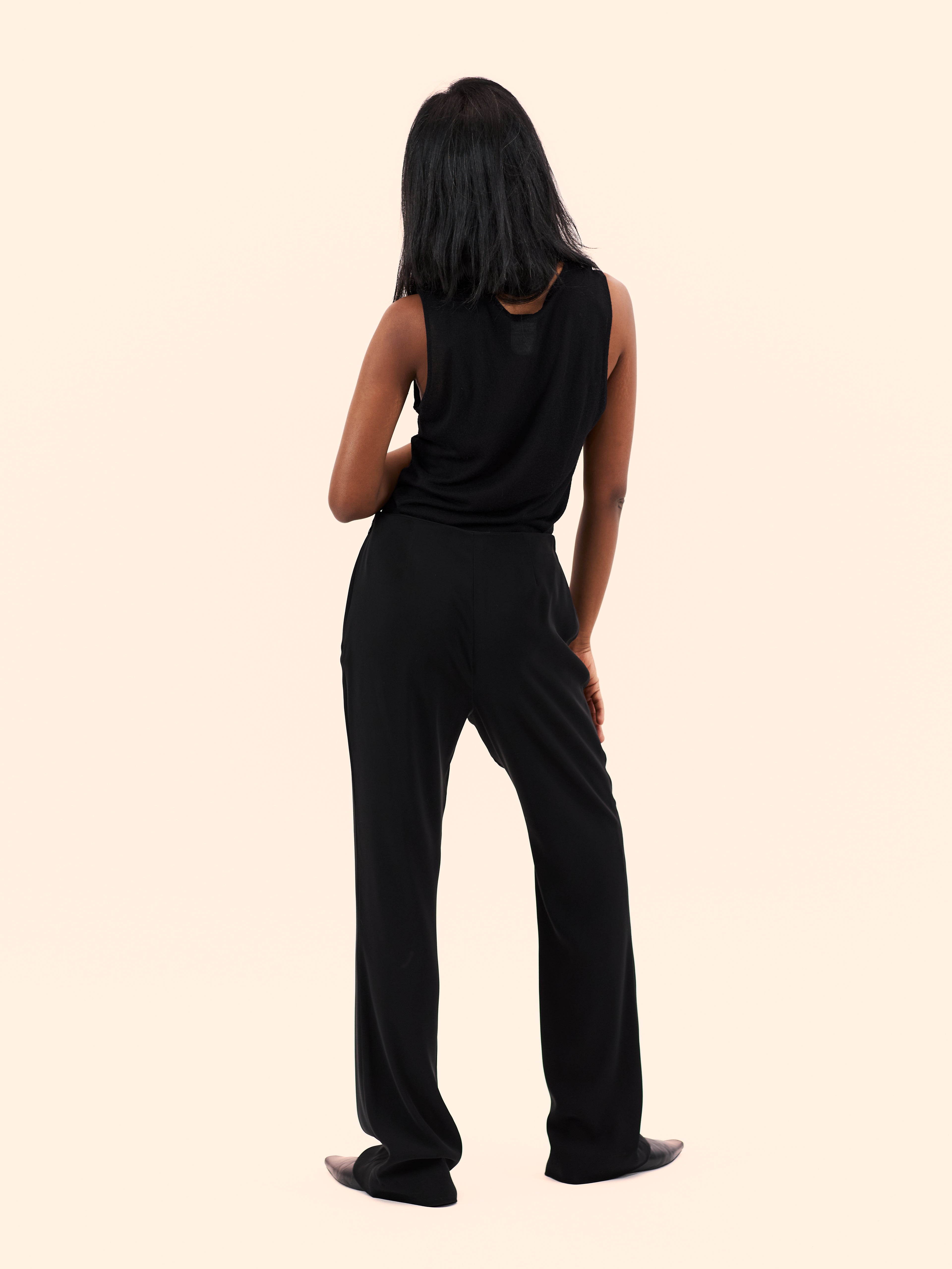 A/W 00-01 CHANEL BY KARL LAGERFELD BLACK TROUSER