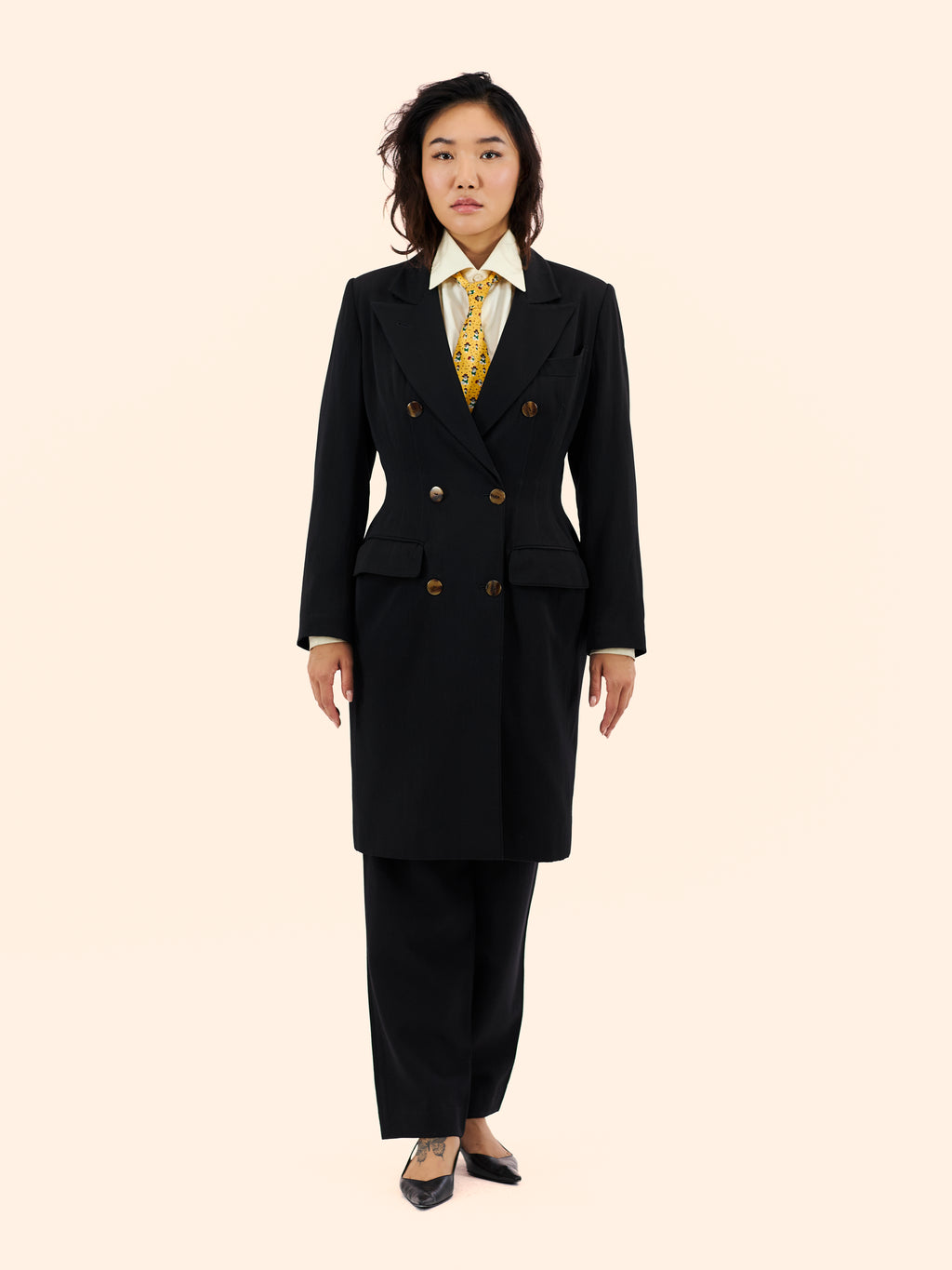 JEAN PAUL GAULTIER A/W 87-88 'FORBIDDEN GAULTIER' WOOL COAT