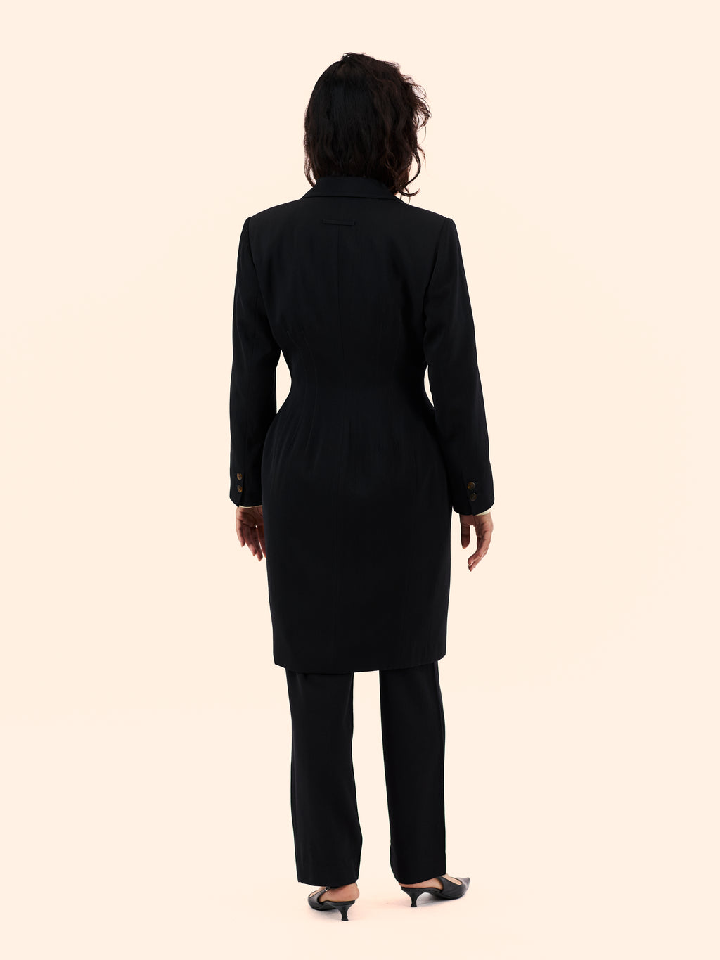JEAN PAUL GAULTIER A/W 87-88 'FORBIDDEN GAULTIER' WOOL COAT