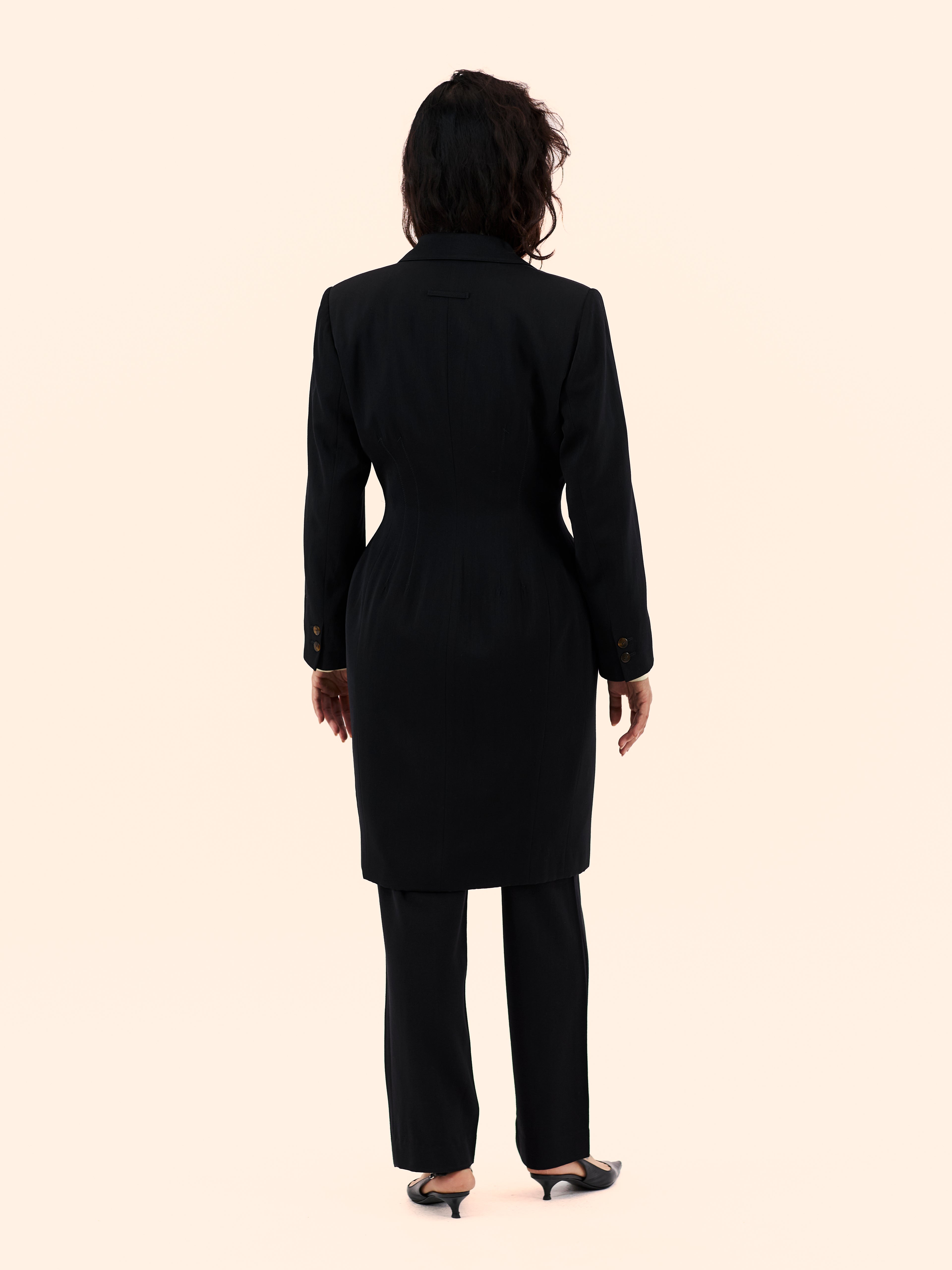 JEAN PAUL GAULTIER A/W 87-88 'FORBIDDEN GAULTIER' WOOL COAT