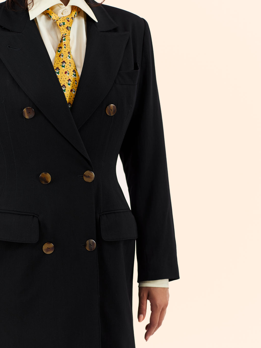 JEAN PAUL GAULTIER A/W 87-88 'FORBIDDEN GAULTIER' WOOL COAT