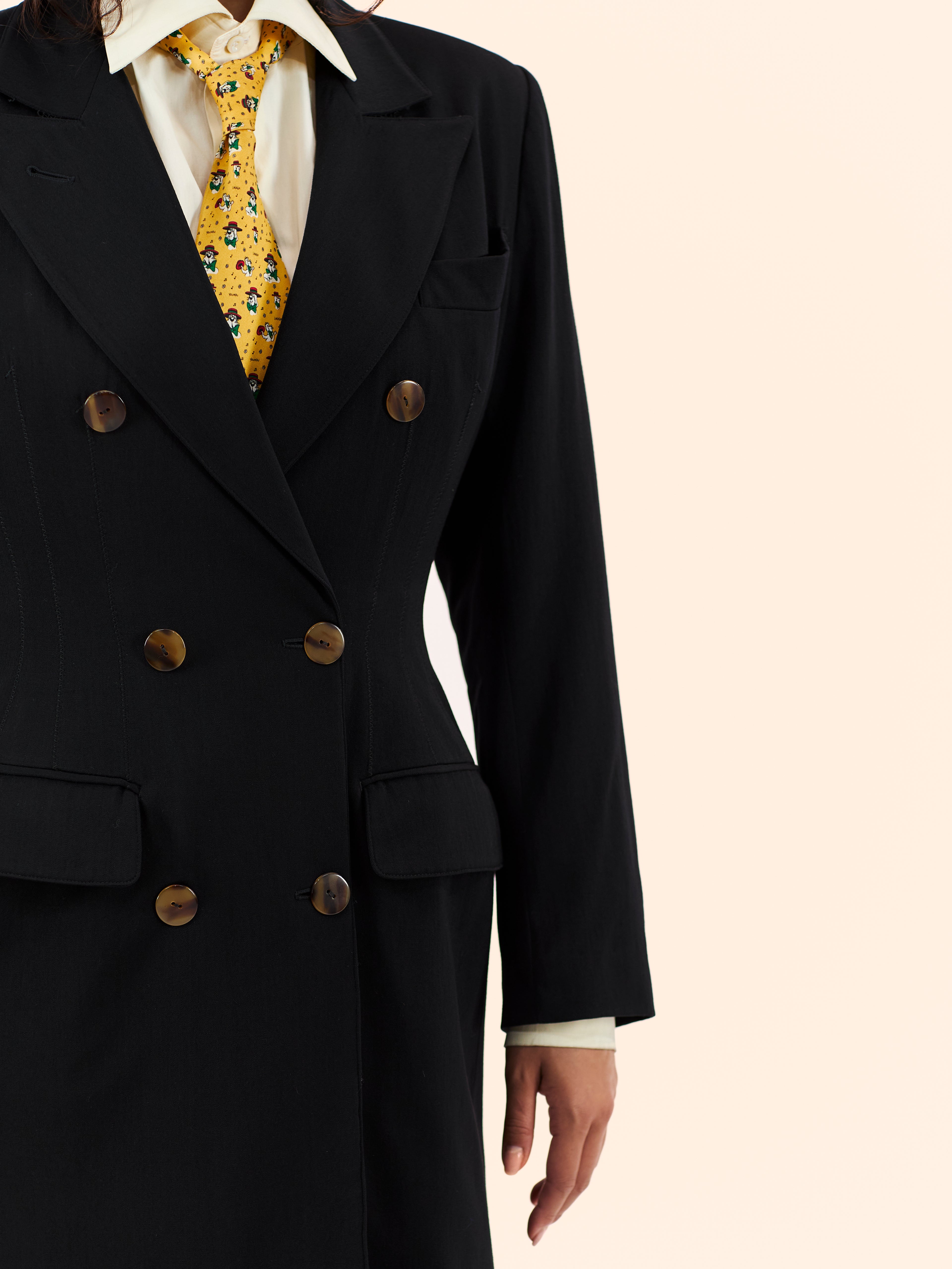 JEAN PAUL GAULTIER A/W 87-88 'FORBIDDEN GAULTIER' WOOL COAT
