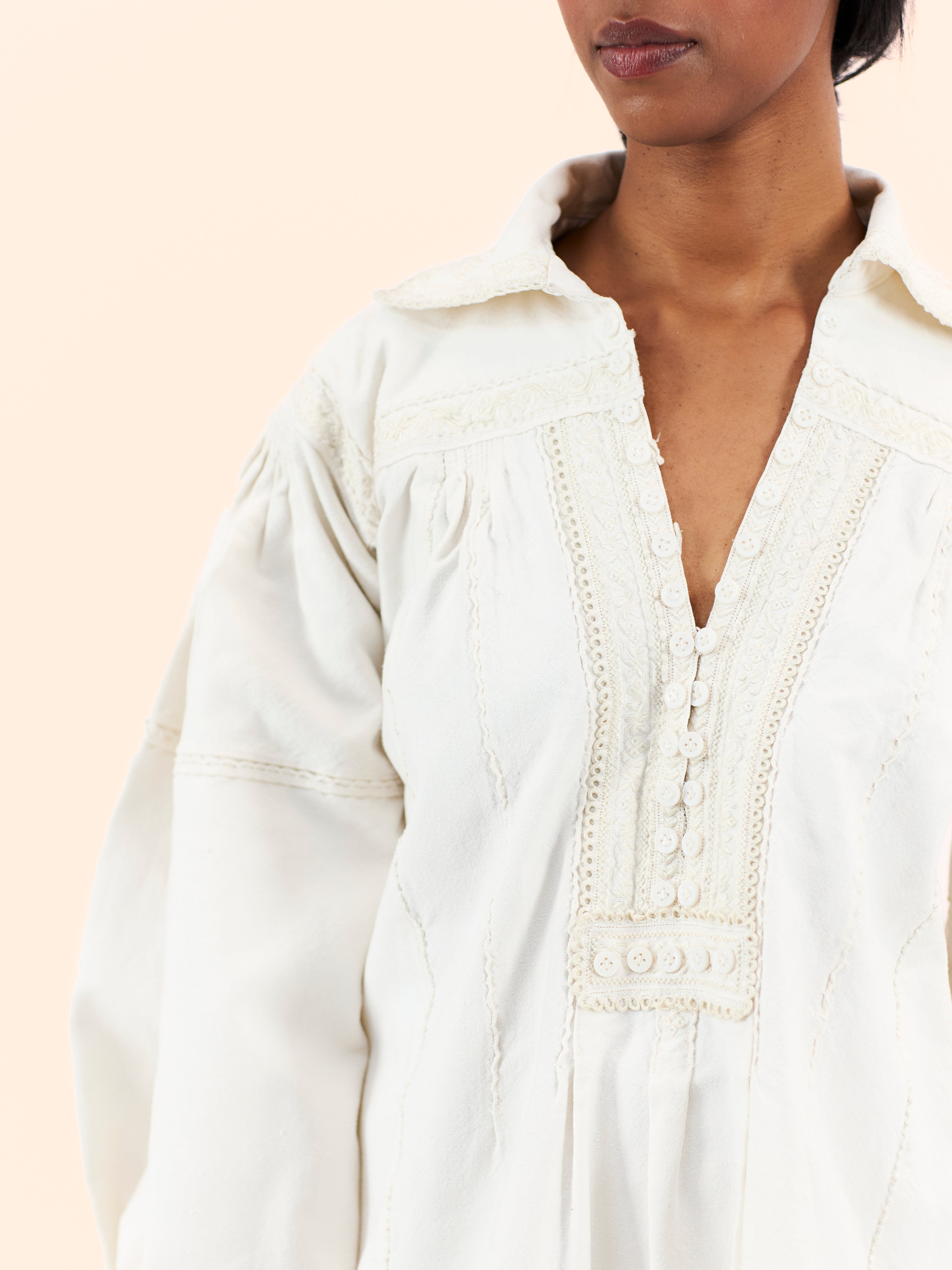 1970'S BALKAN EMBROIDERED SHIRT