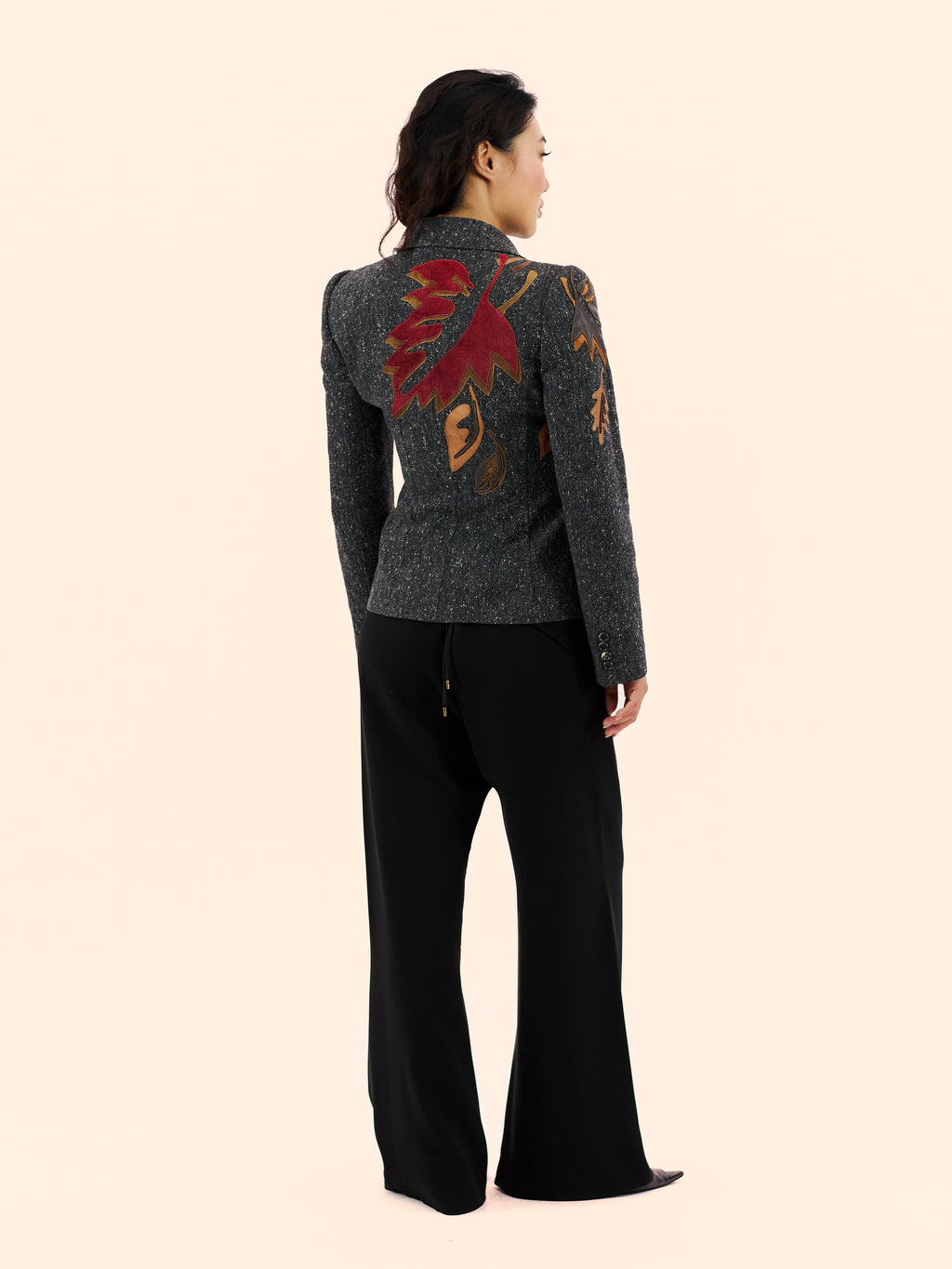 DOLCE & GABBANA TWEED LEAF JACKET