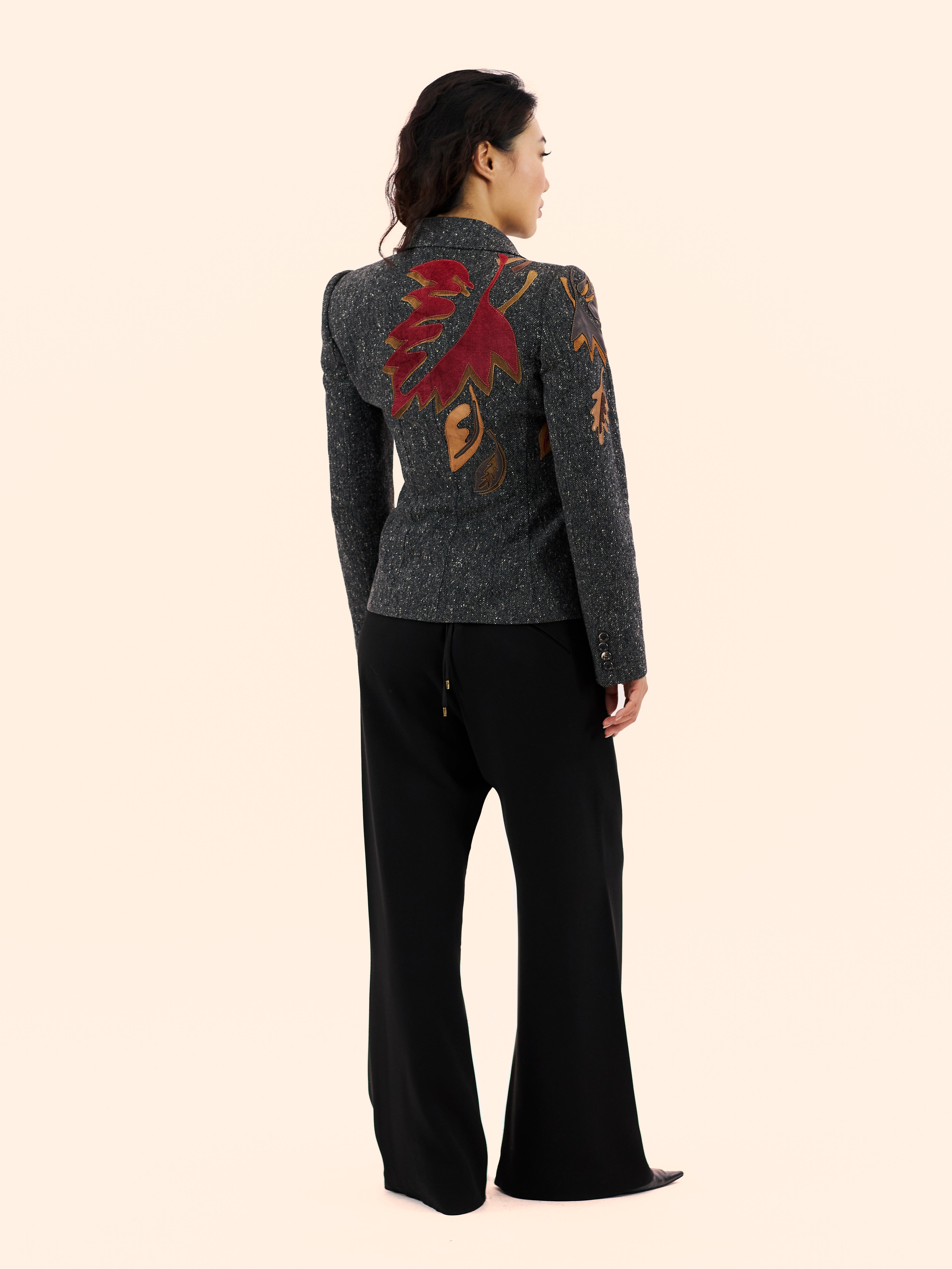 DOLCE & GABBANA TWEED LEAF JACKET